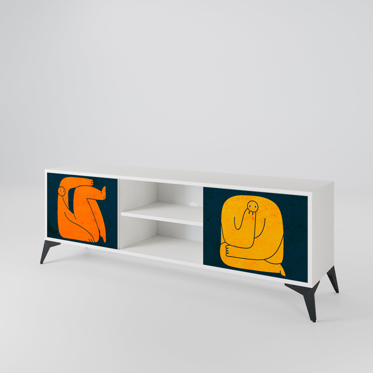 TOGETHER BUT SEPARATELY 2-türiges TV-Lowboard