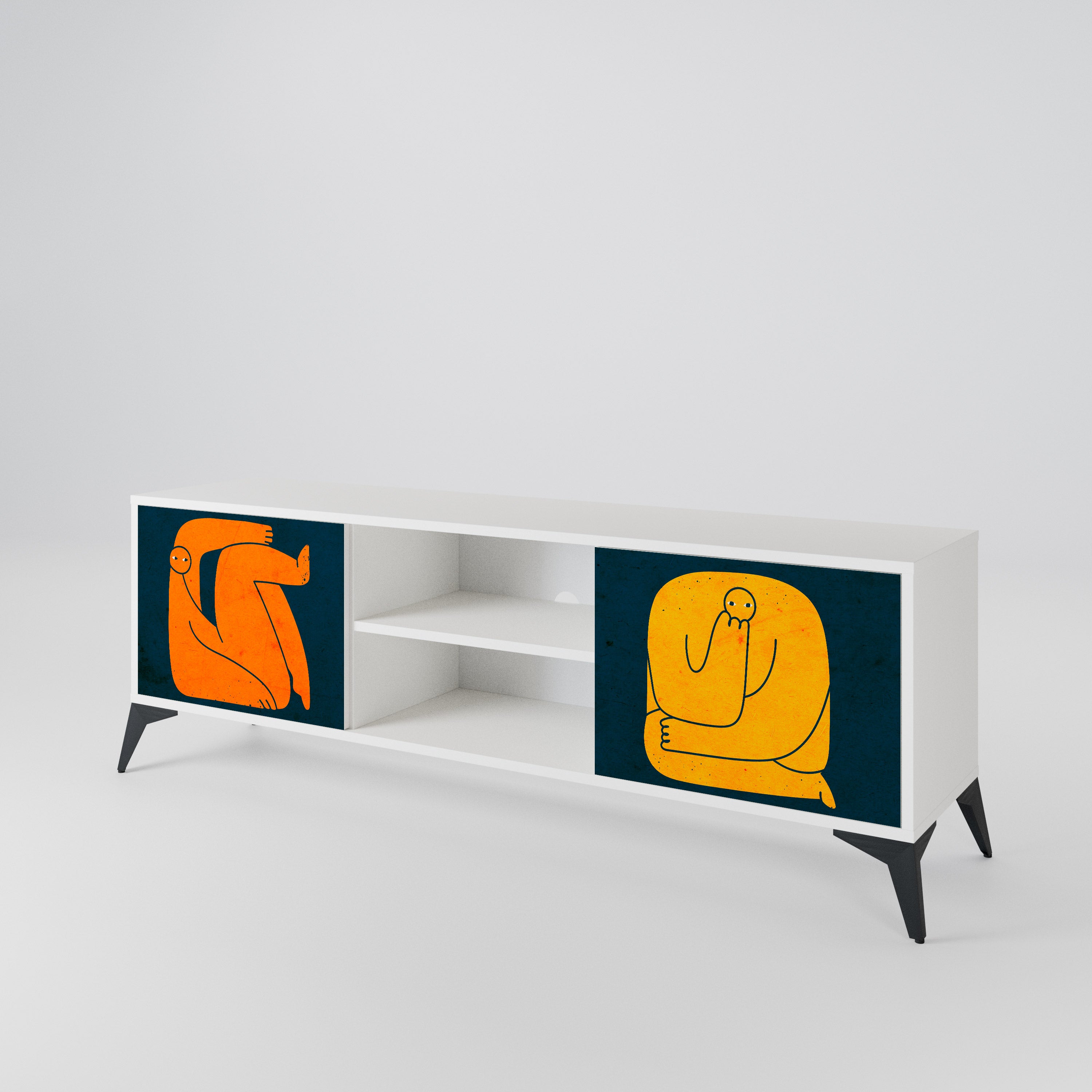 TOGETHER BUT SEPARATELY 2-türiges TV-Lowboard