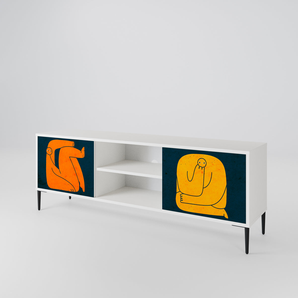 TOGETHER BUT SEPARATELY 2-türiges TV-Lowboard