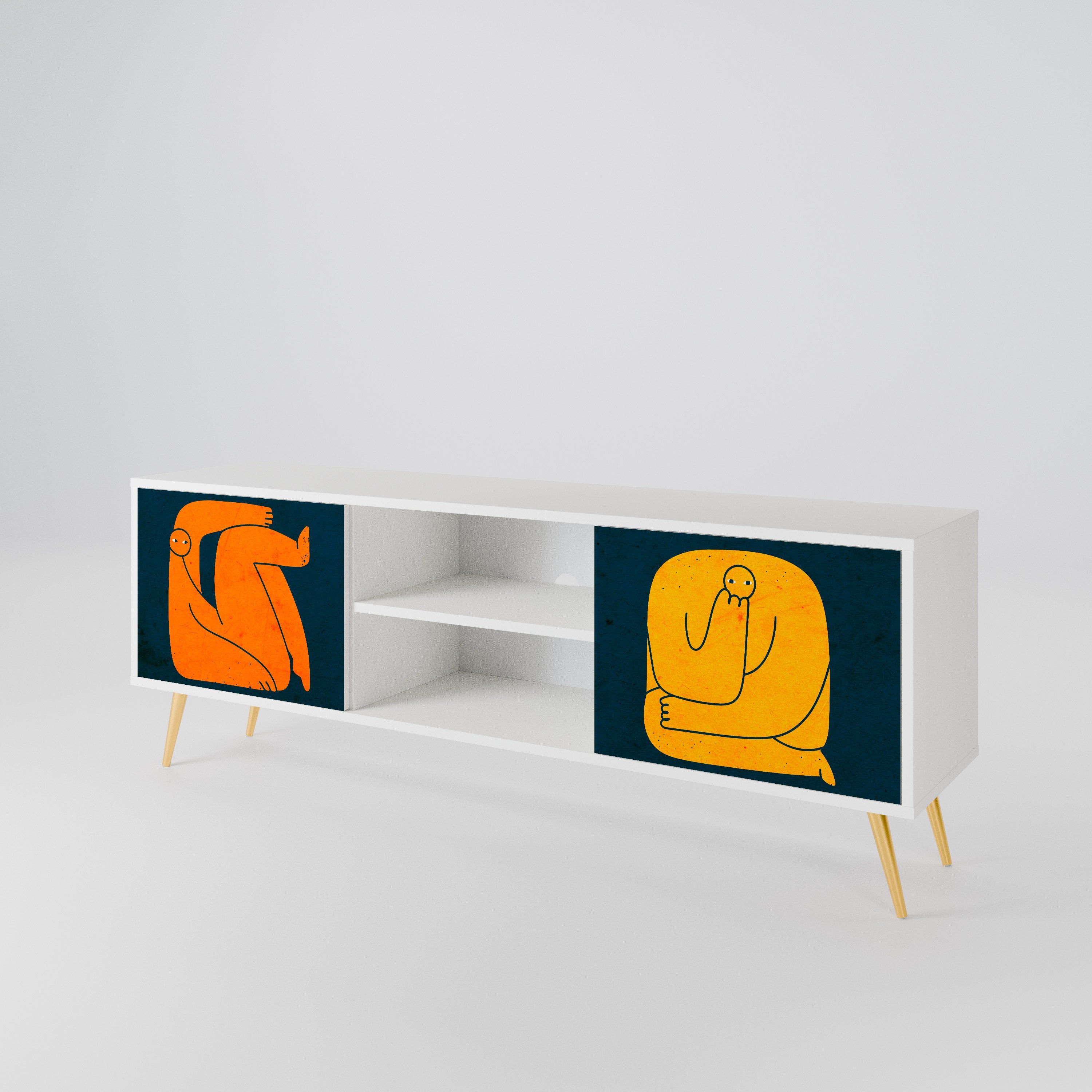 TOGETHER BUT SEPARATELY 2-türiges TV-Lowboard