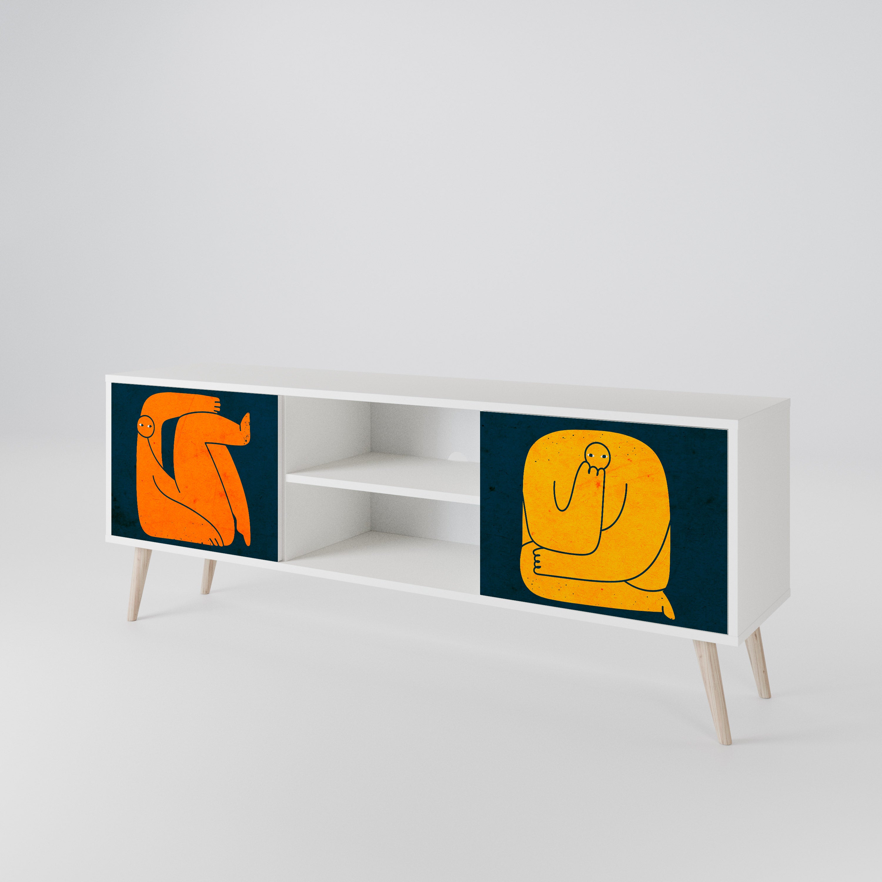 TOGETHER BUT SEPARATELY 2-türiges TV-Lowboard