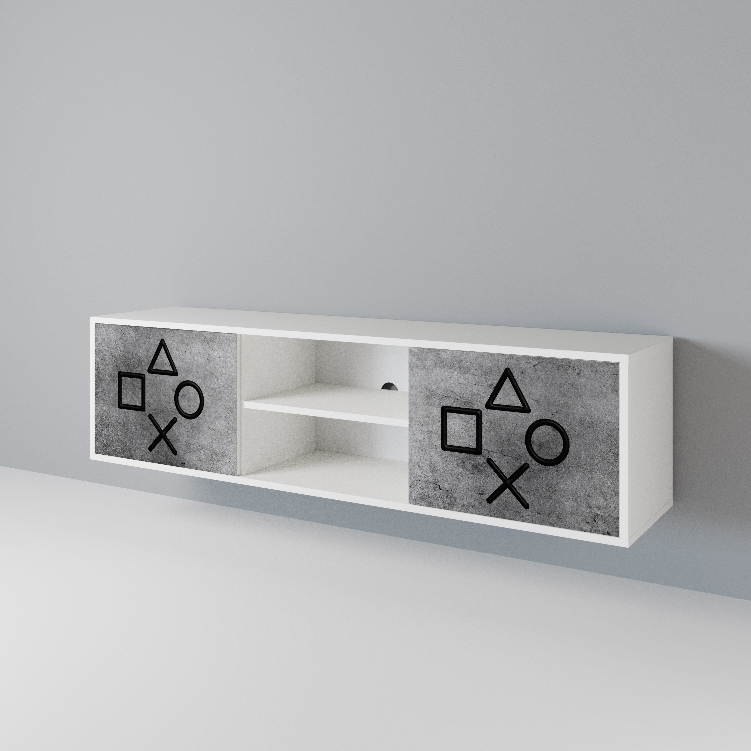 GAMER CHOICE 2-türiges TV-Lowboard