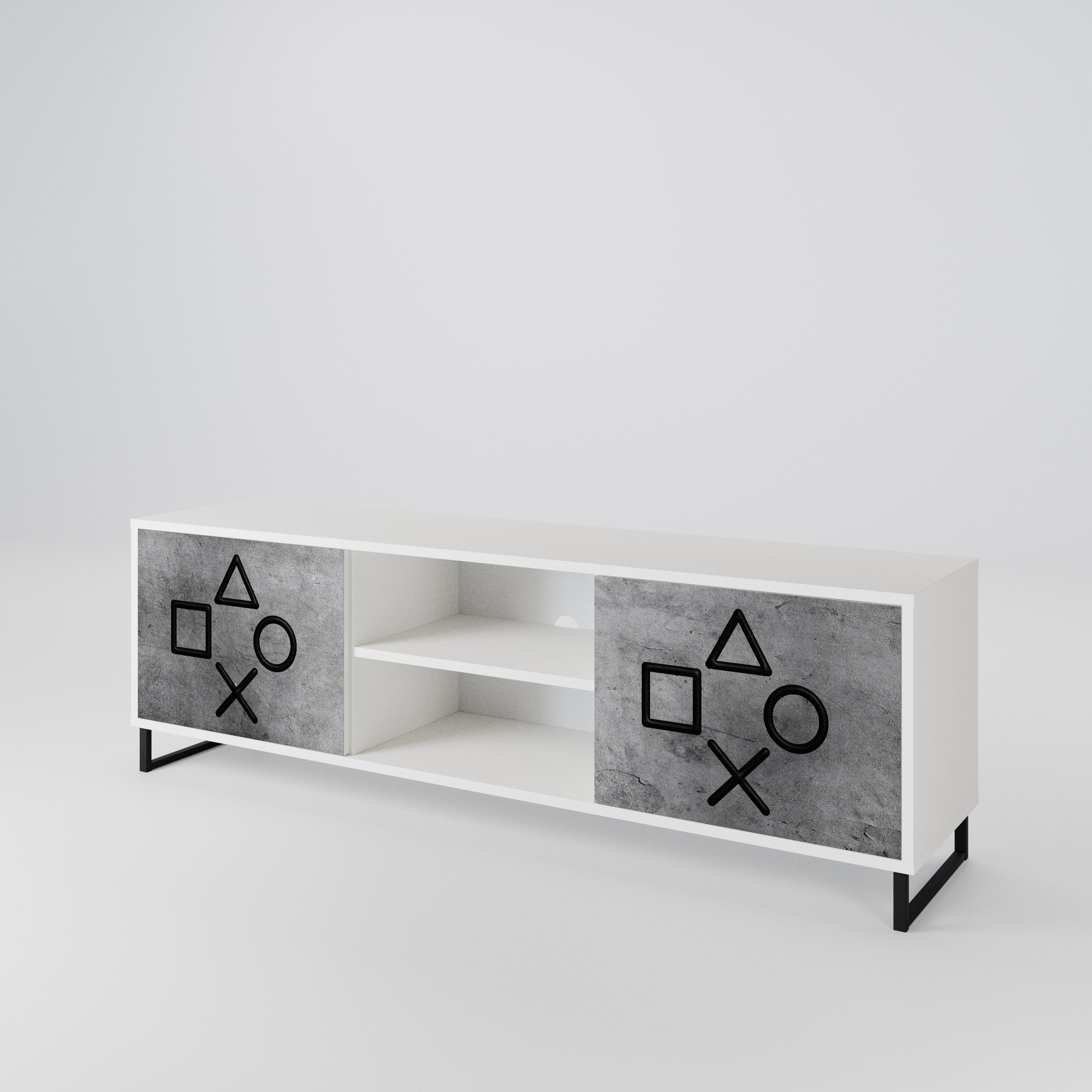 GAMER CHOICE 2-türiges TV-Lowboard