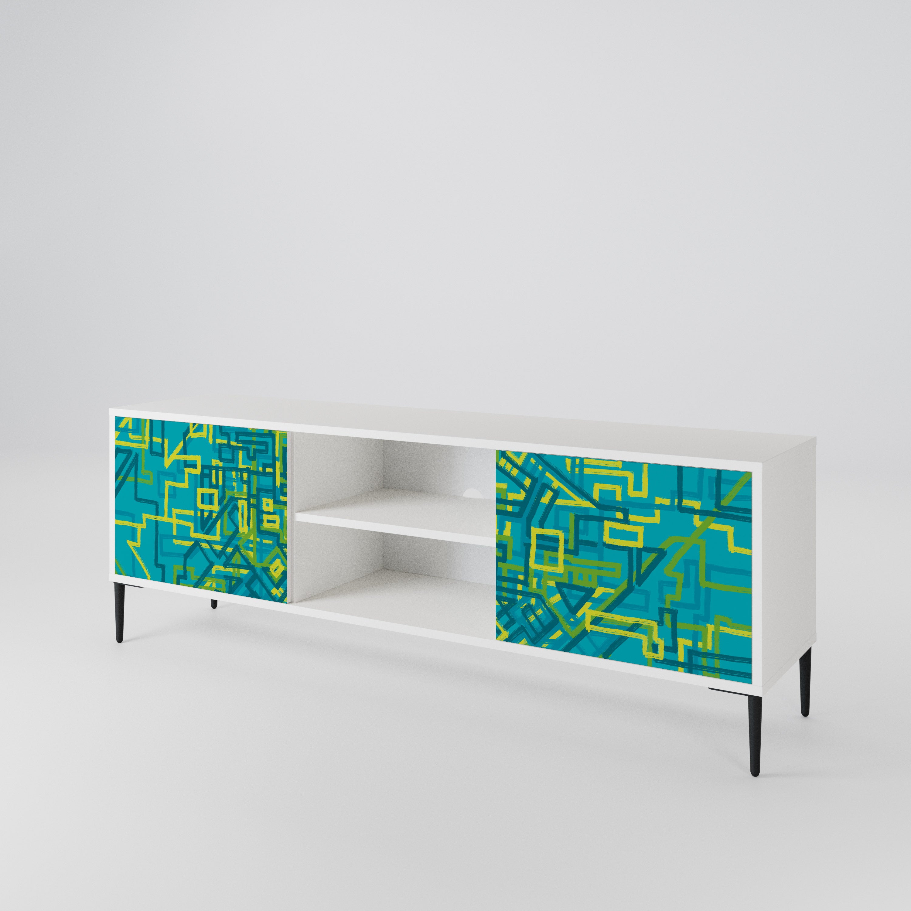 NOSTALGIC MEMORIES 2-Door TV Cabinet