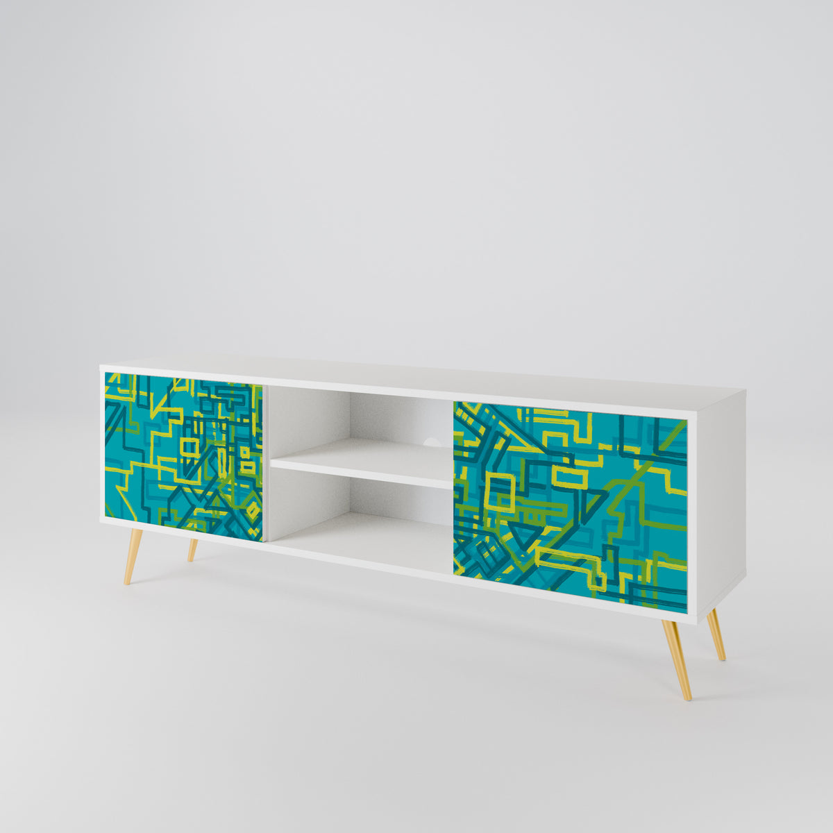 NOSTALGIC MEMORIES 2-Door TV Cabinet