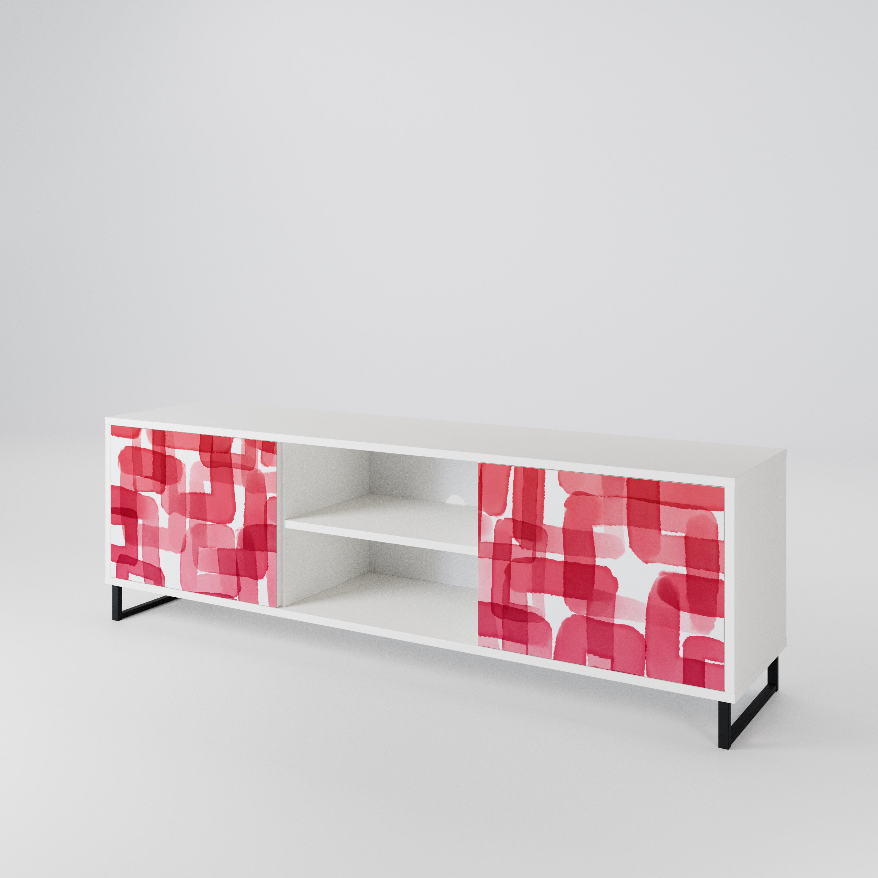 KALEIDOSCOPIC CUBISM 2-Door TV Cabinet