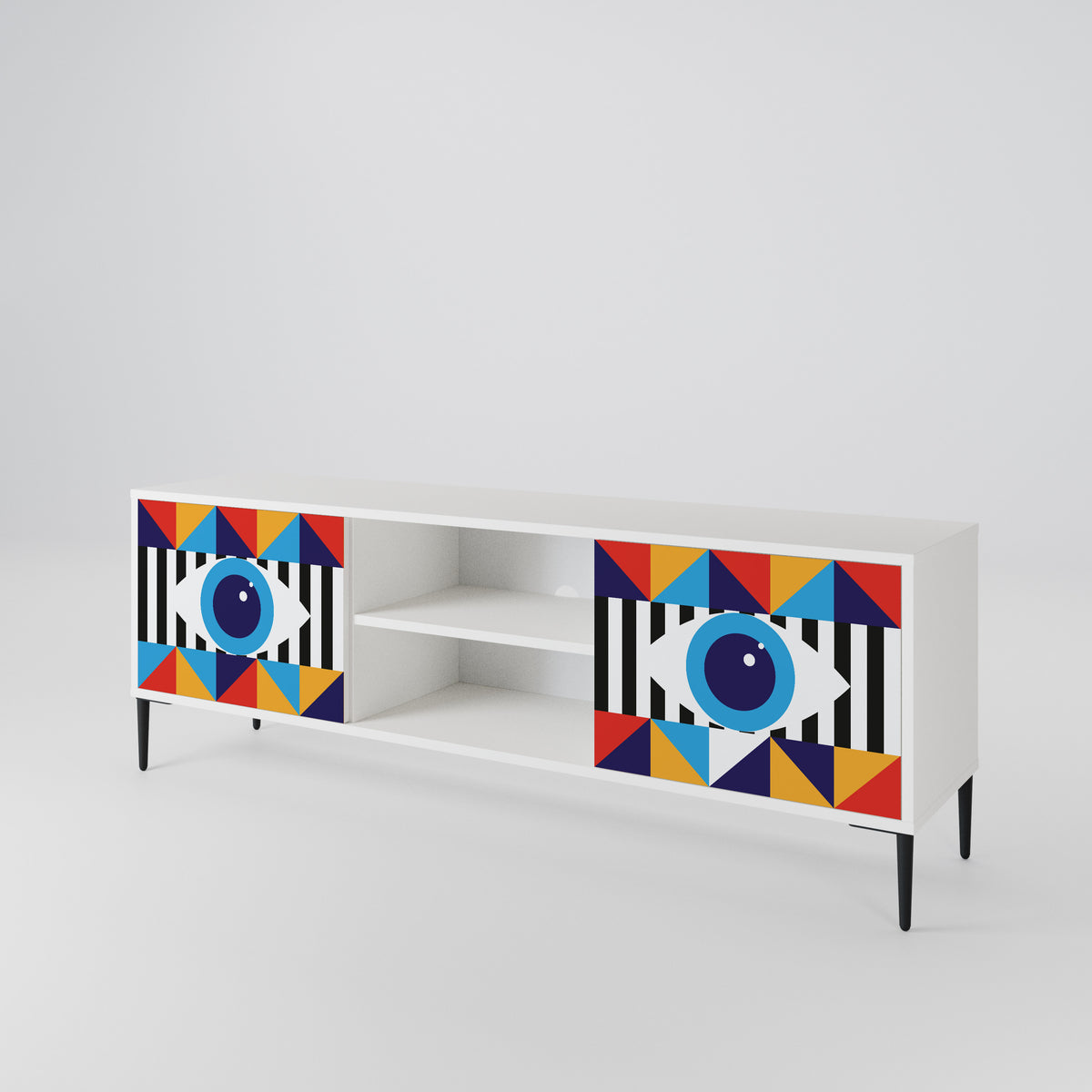 ABSTRACTION AND GEOMETRY 2-türiges TV-Lowboard