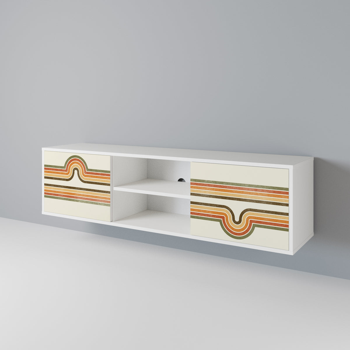 EXCEPTIONAL STREAM 2-Door TV Cabinet