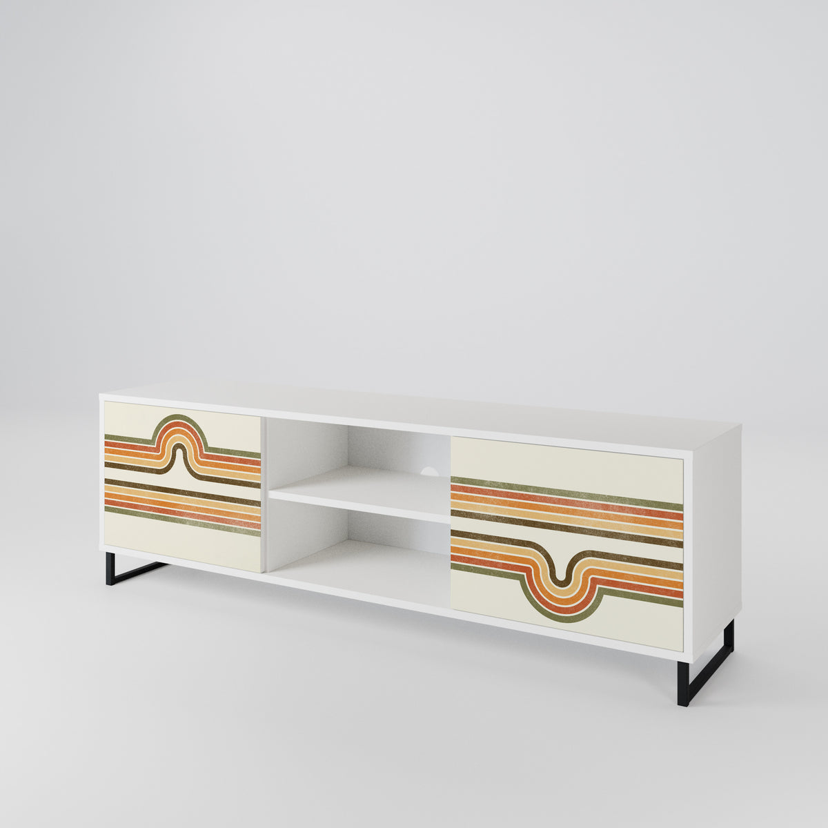 EXCEPTIONAL STREAM 2-Door TV Cabinet