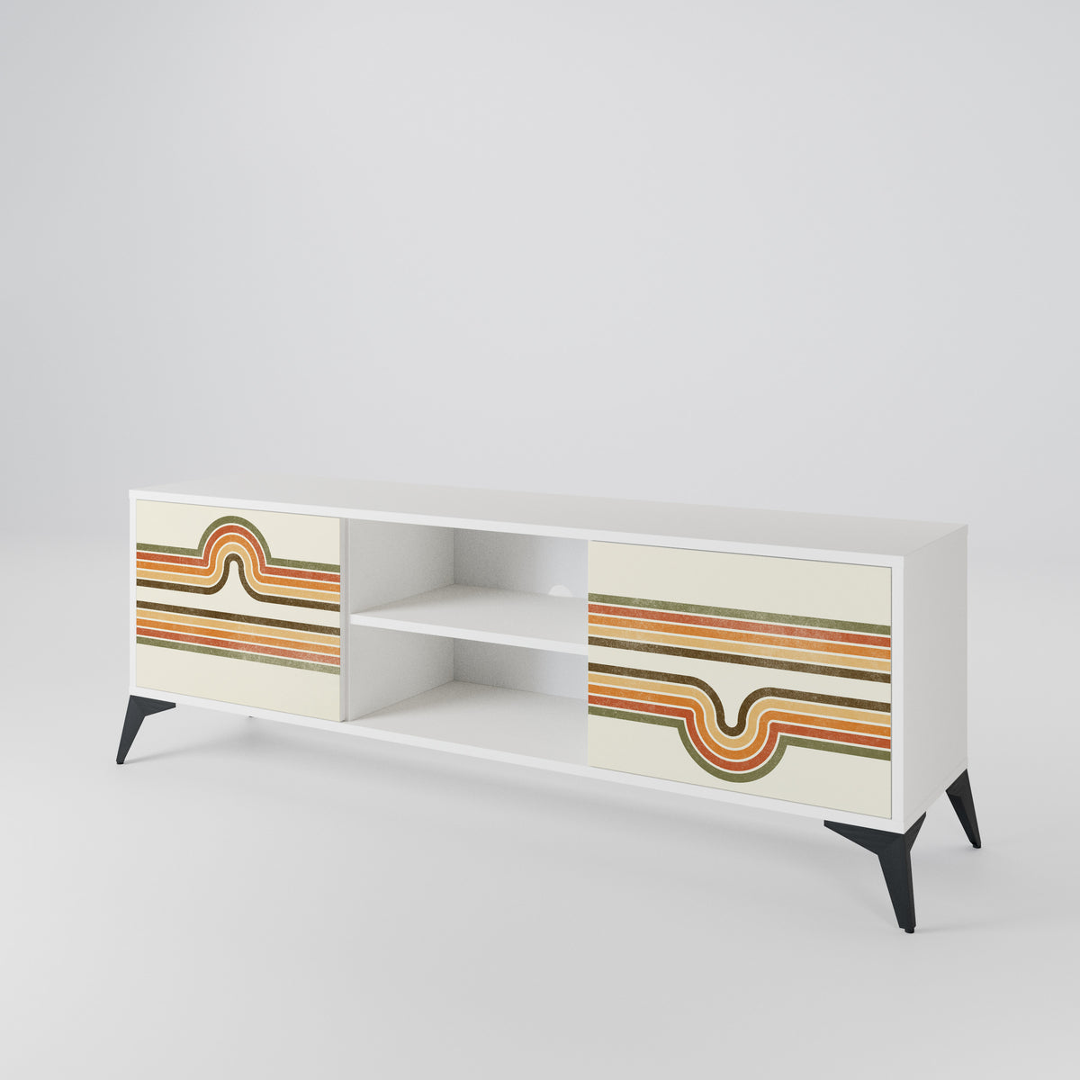 EXCEPTIONAL STREAM 2-Door TV Cabinet