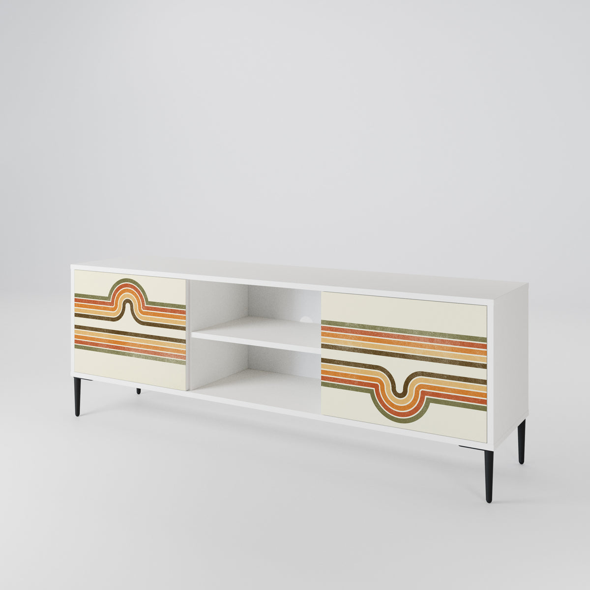 EXCEPTIONAL STREAM 2-Door TV Cabinet