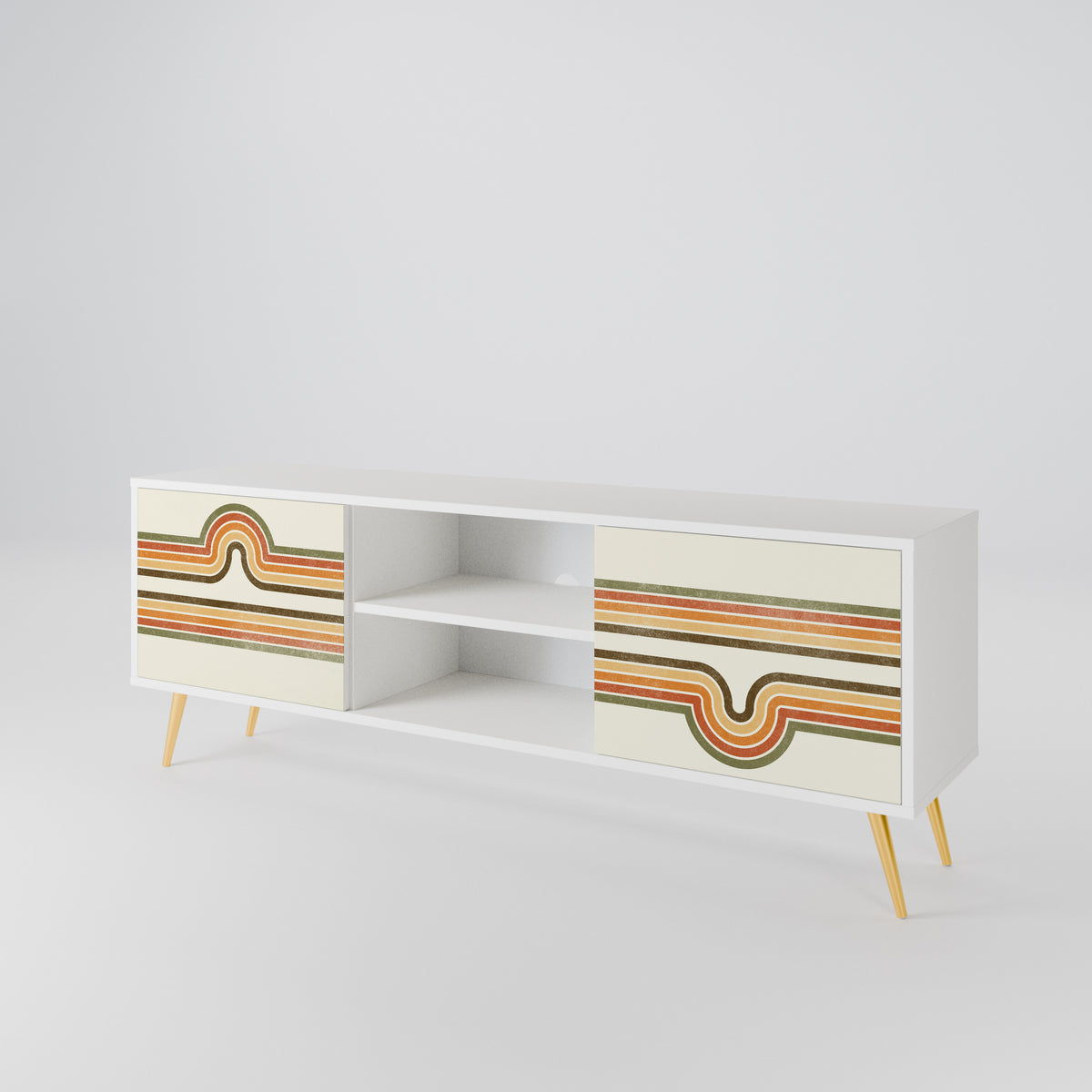 EXCEPTIONAL STREAM 2-Door TV Cabinet