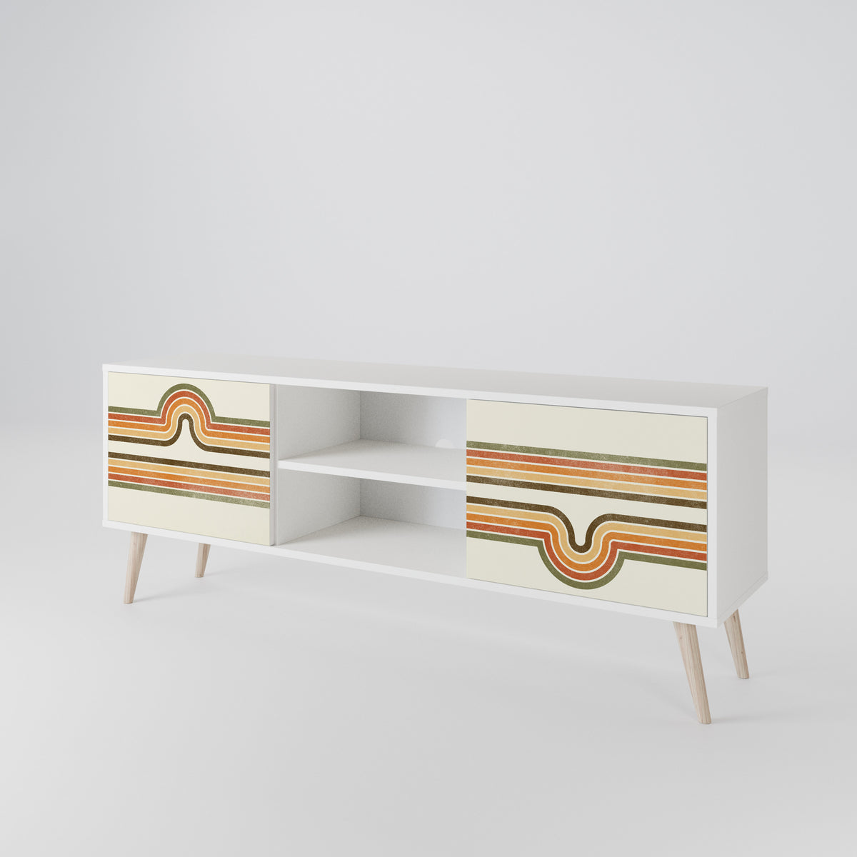 EXCEPTIONAL STREAM 2-Door TV Cabinet