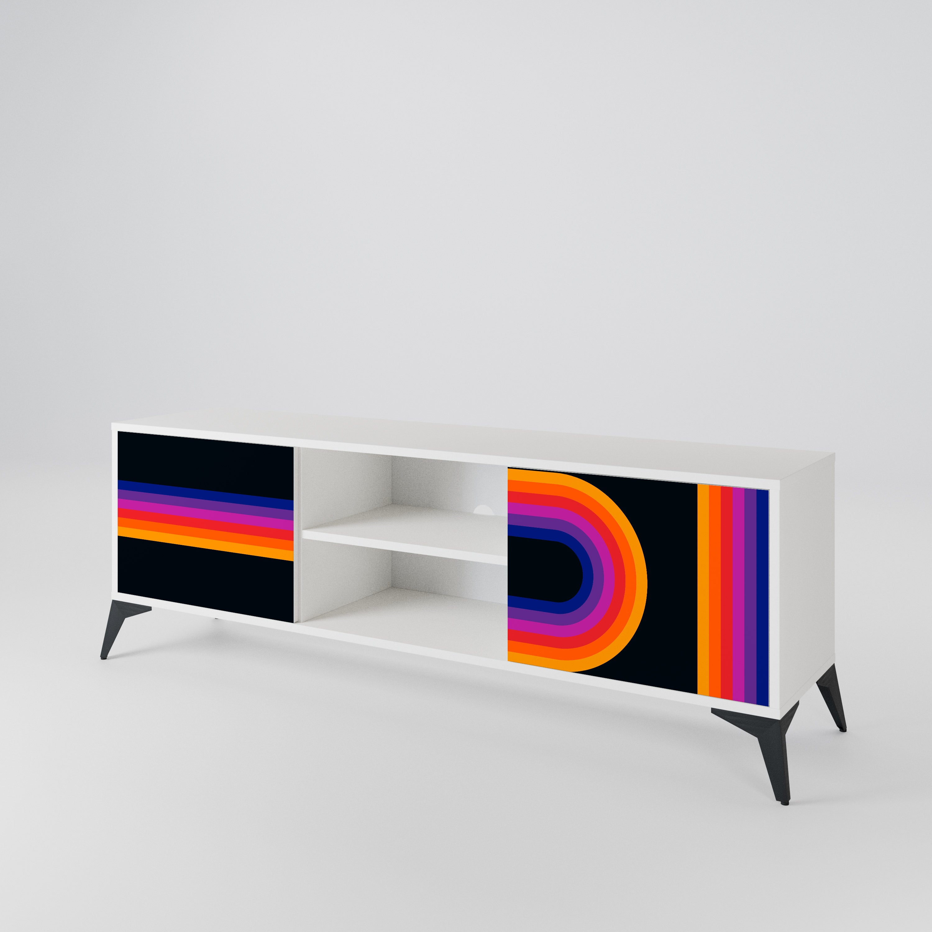 BLINDED BY THE LIGHTS 2-Door TV Cabinet