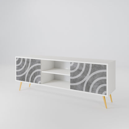 CIRCLE CONCRETE 2-türiges TV-Lowboard