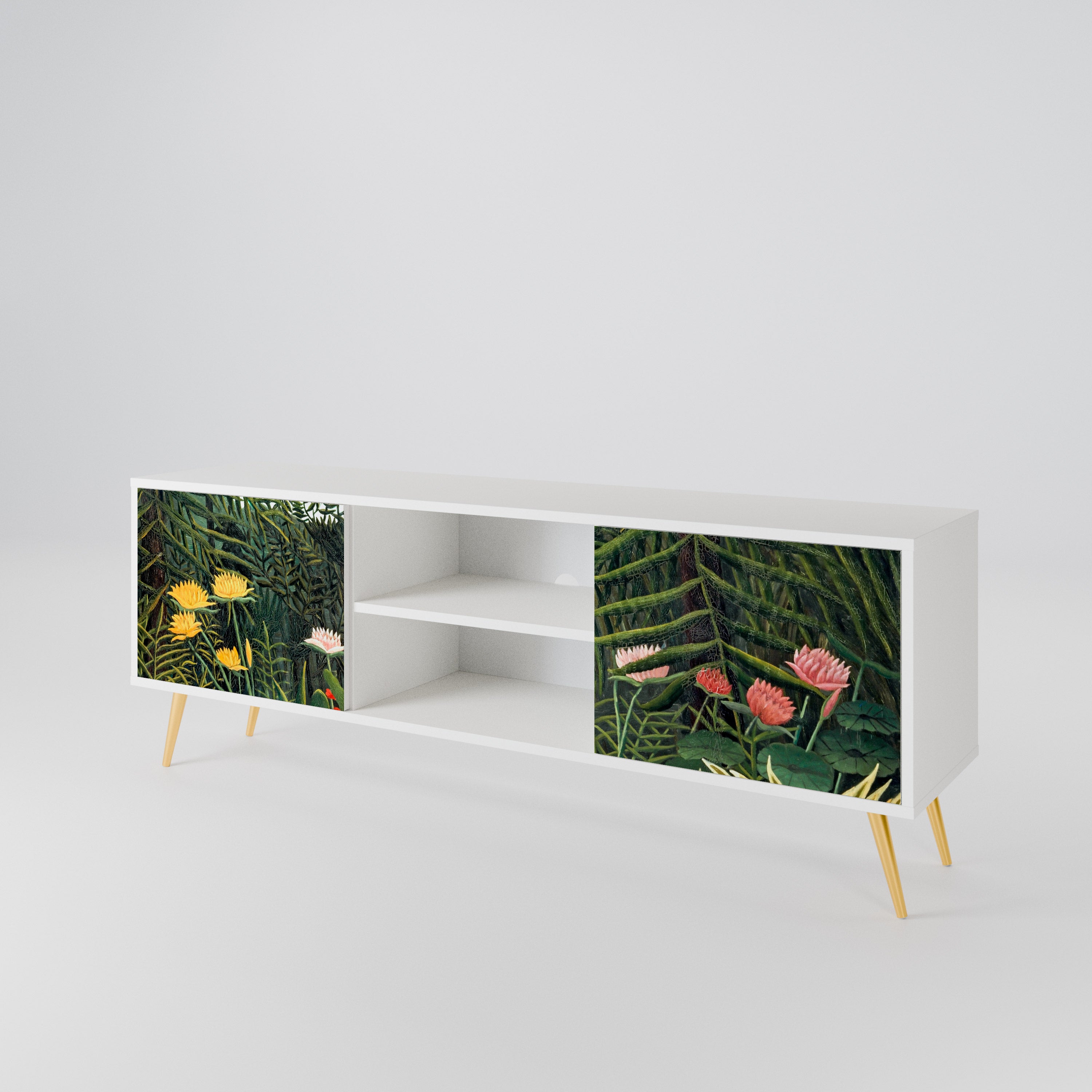 VIRGIN FOREST WITH SUNSET 2-Door TV Cabinet