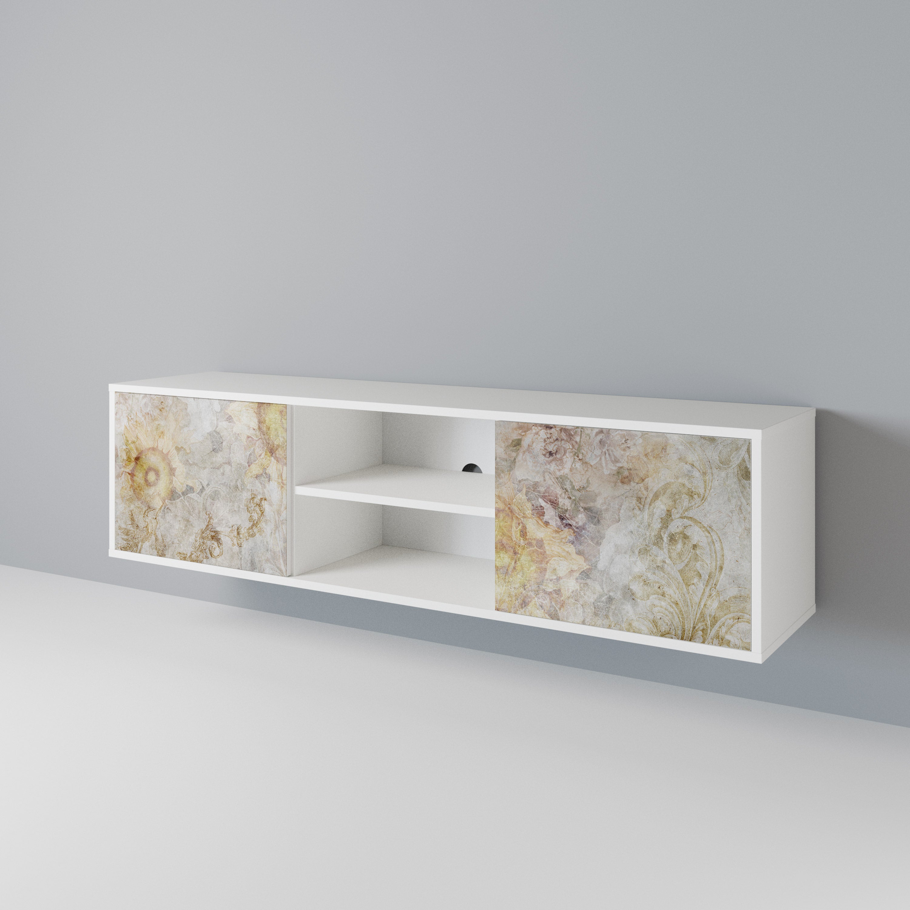 SUNFLOWER BLUR 2-Door TV Cabinet