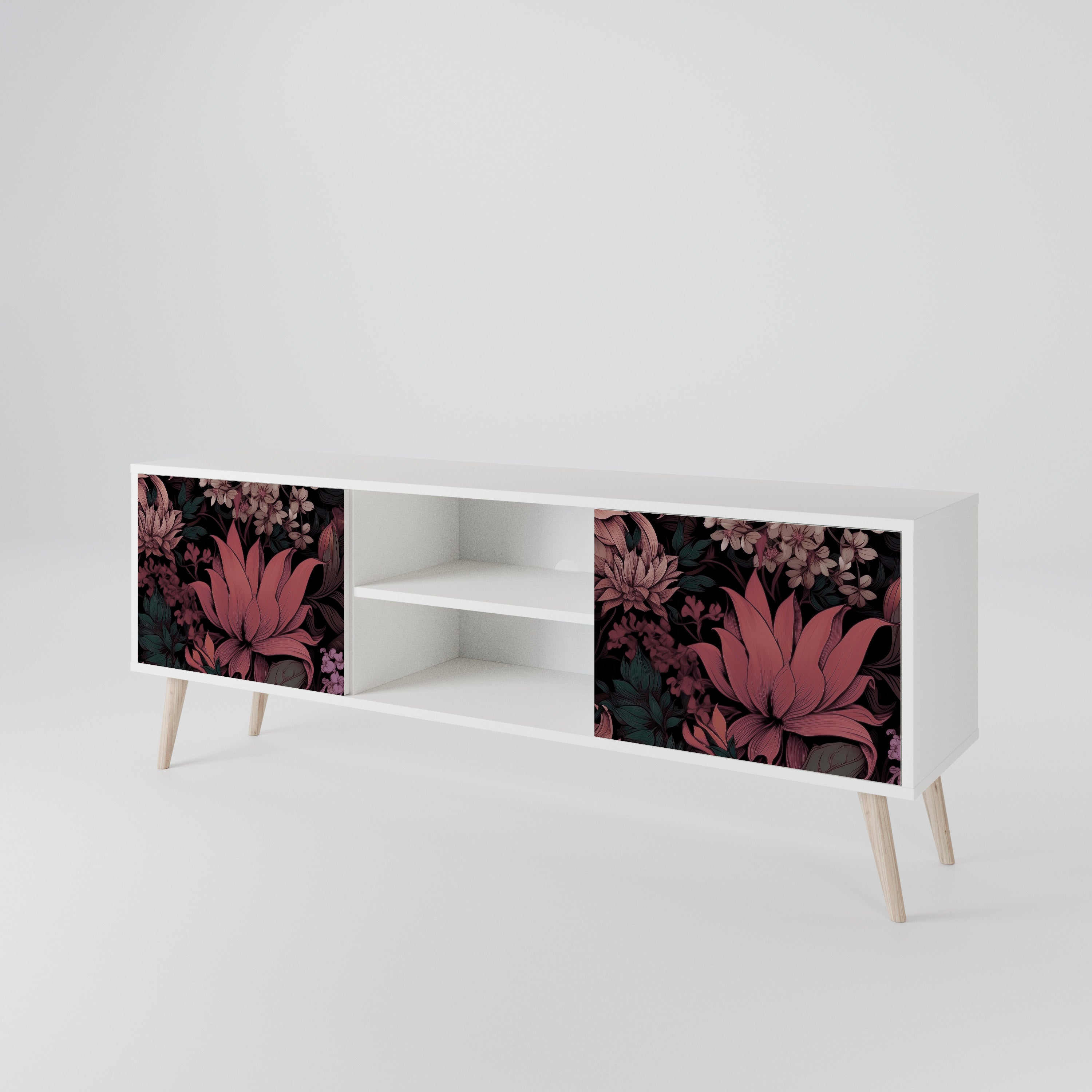 FLORAL WHISPER 2-Door TV Cabinet
