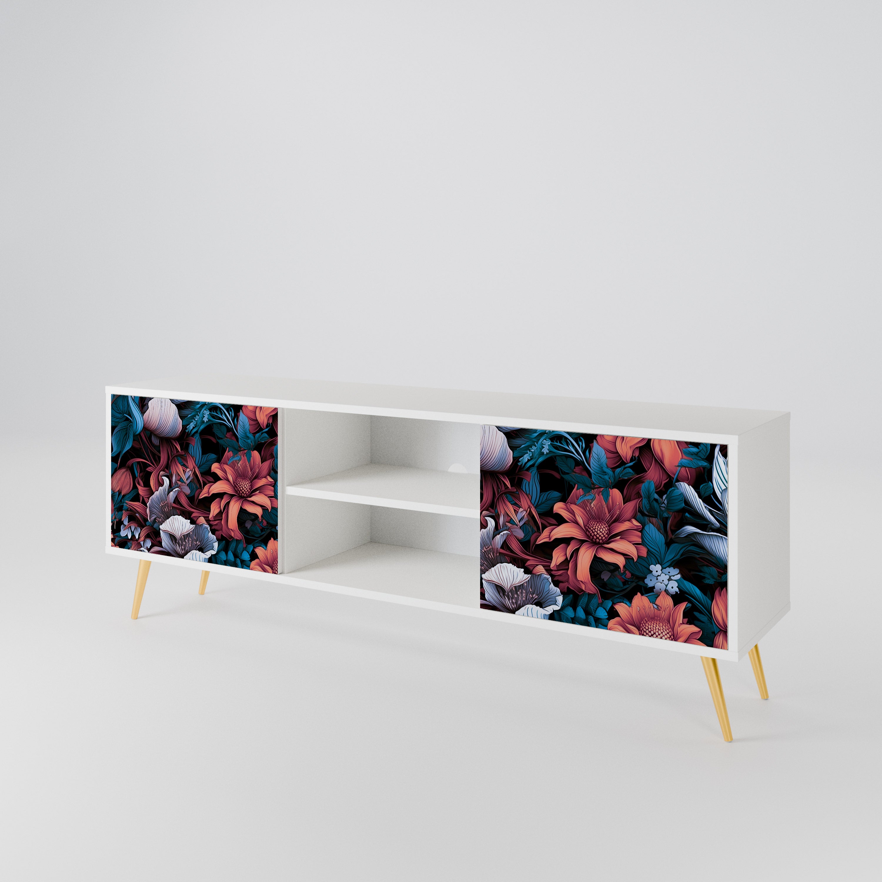 ETHEREAL BLOSSOMS 2-Door TV Cabinet