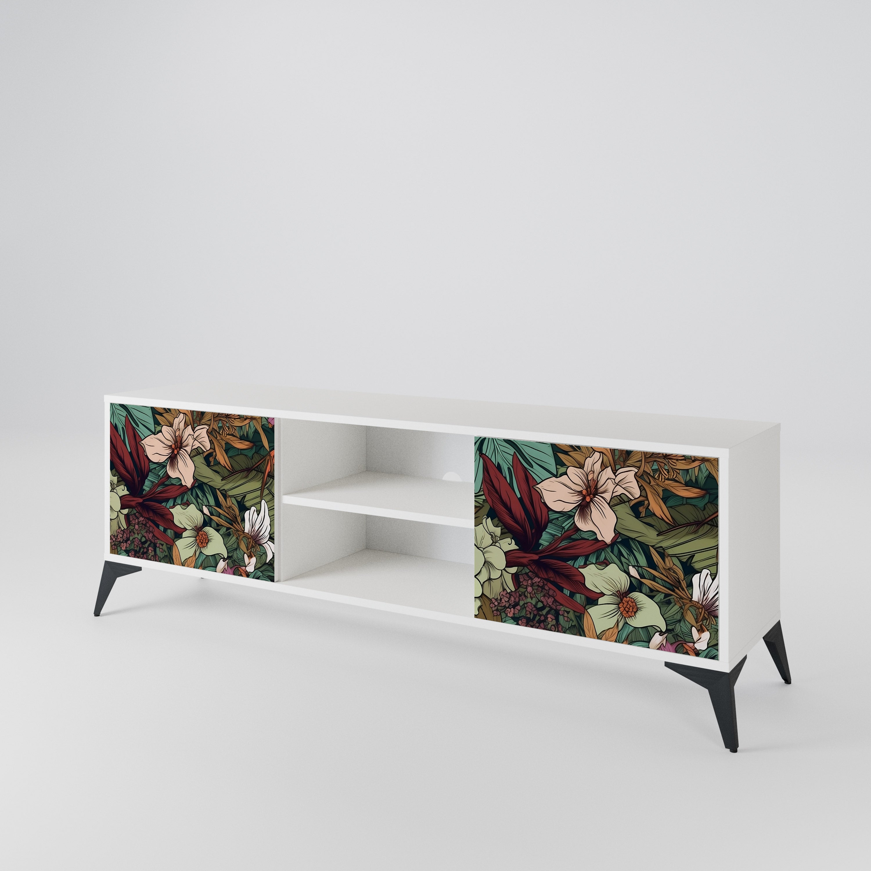 BOTANICAL EMERGENCE 2-türiges TV-Lowboard