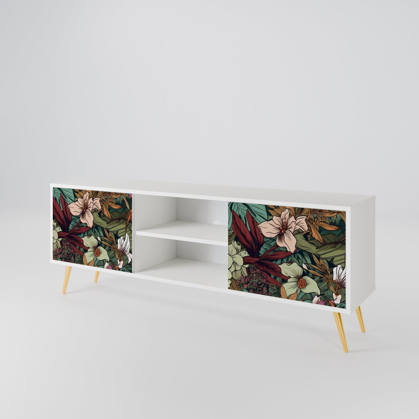 BOTANICAL EMERGENCE 2-türiges TV-Lowboard