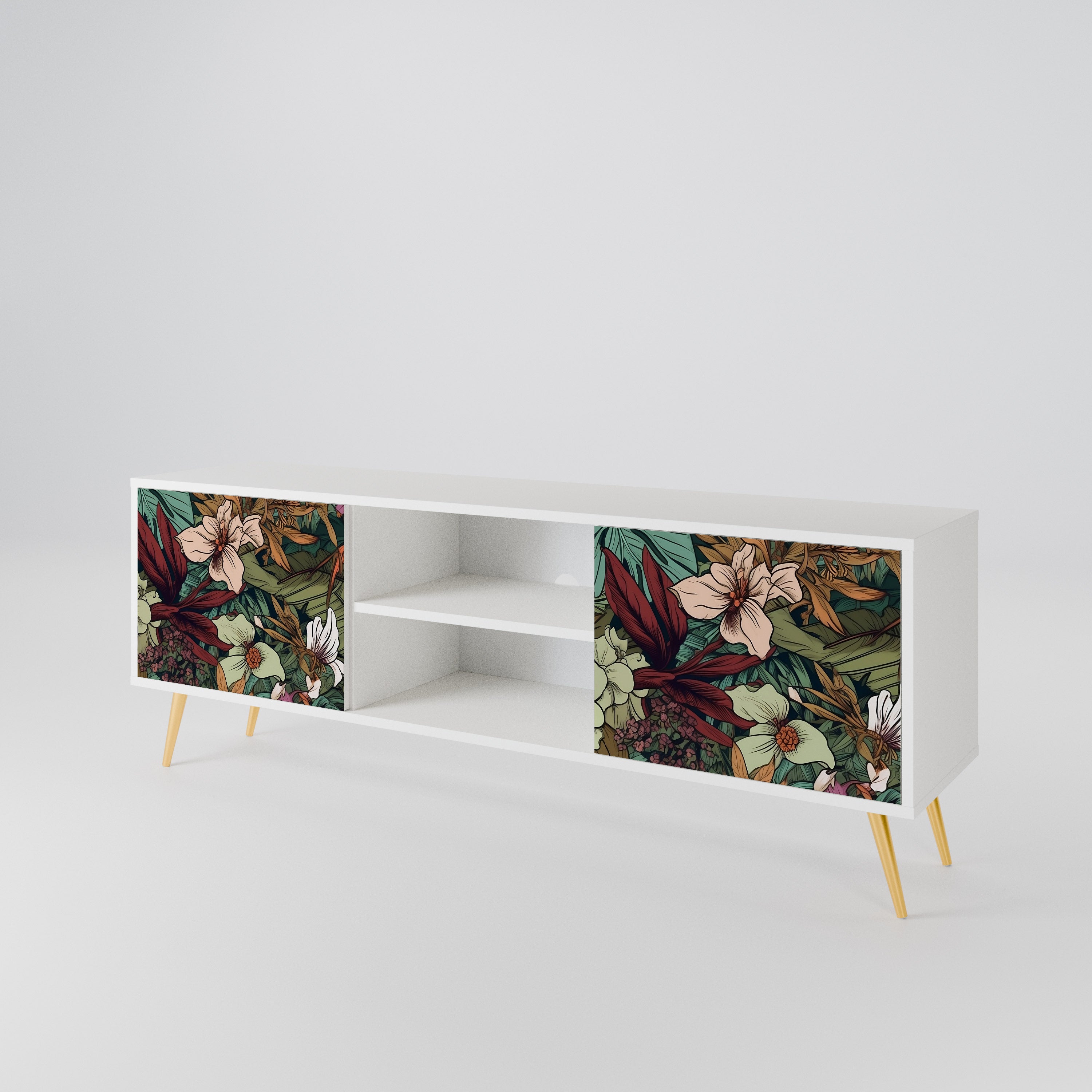 BOTANICAL EMERGENCE 2-türiges TV-Lowboard