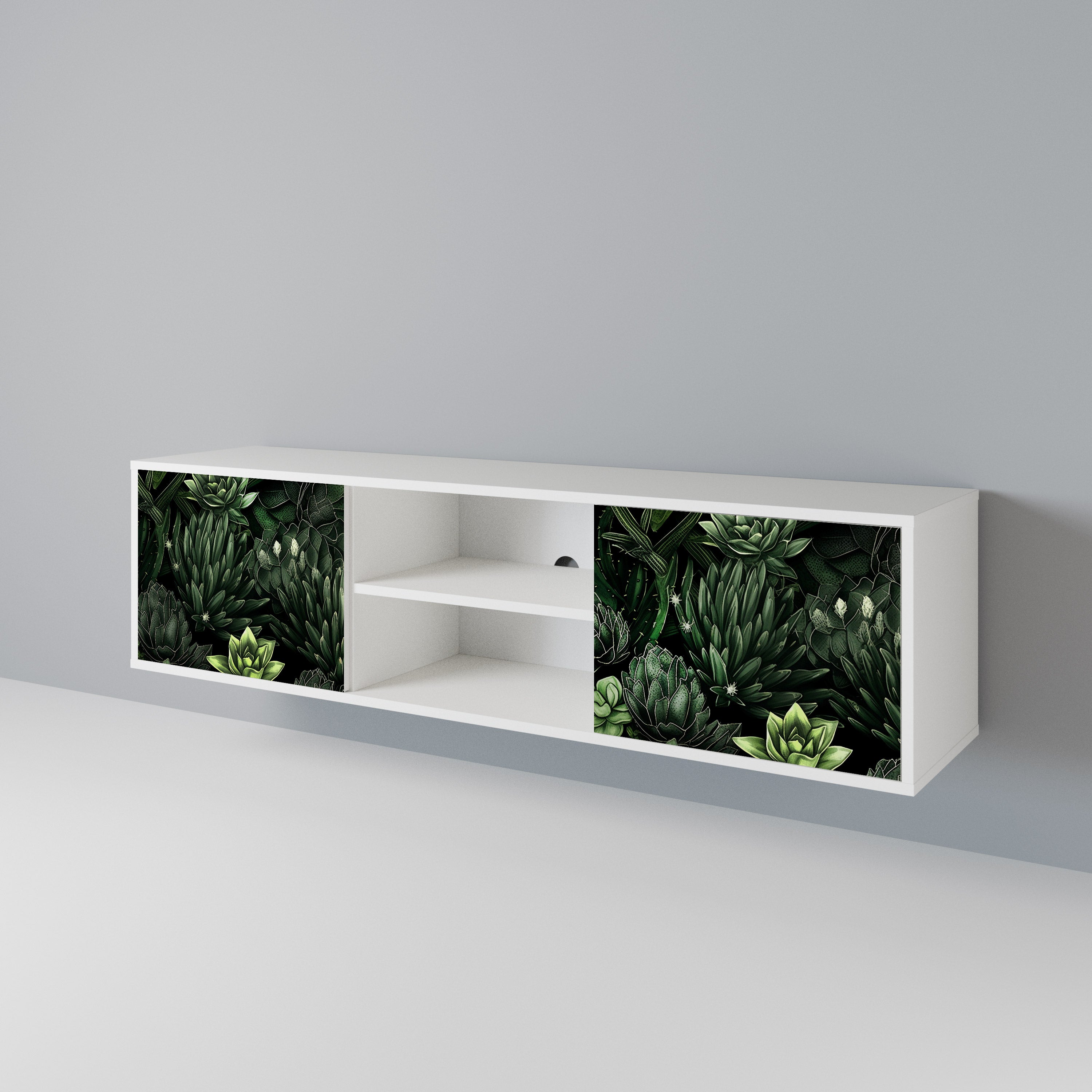 SUCCULENT JUNGLE 2-türiges TV-Lowboard