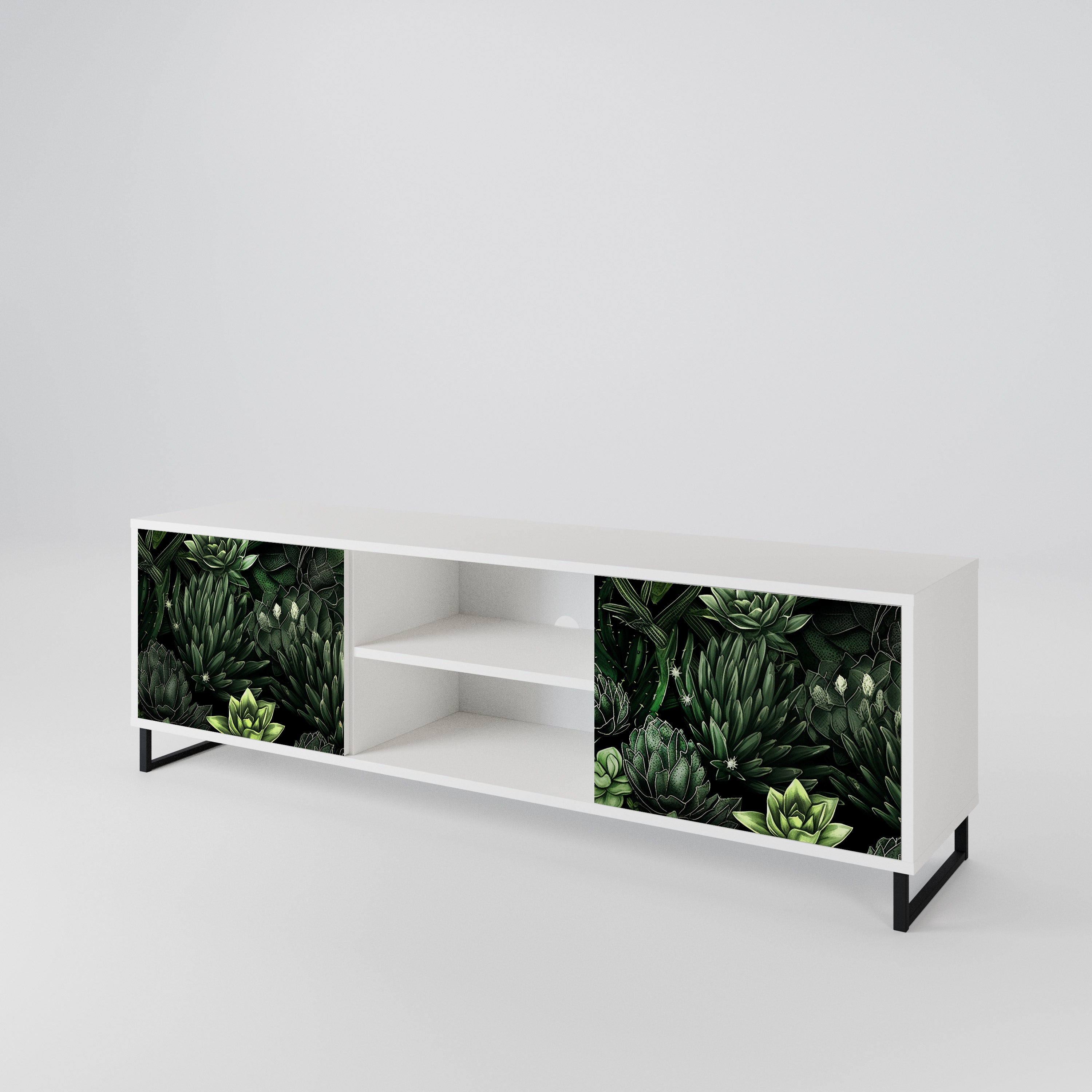 SUCCULENT JUNGLE 2-türiges TV-Lowboard