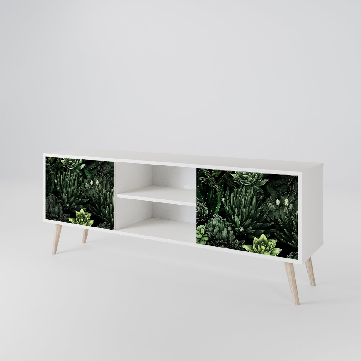 SUCCULENT JUNGLE 2-türiges TV-Lowboard