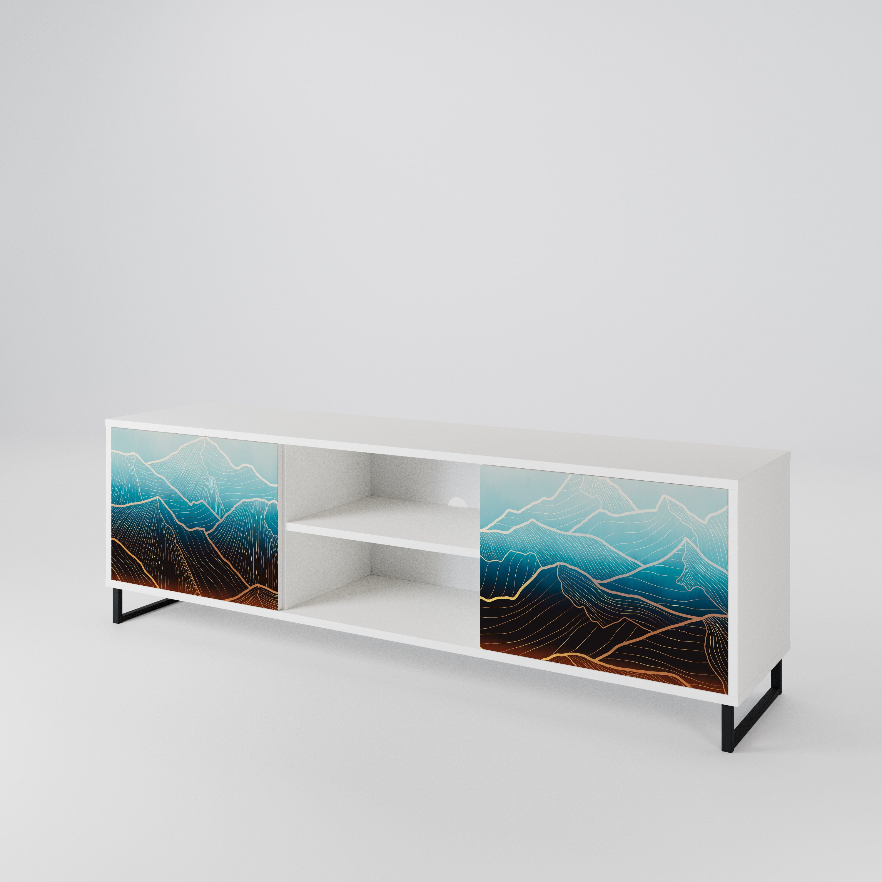 LUNAR SECRETS 2-Door TV Cabinet