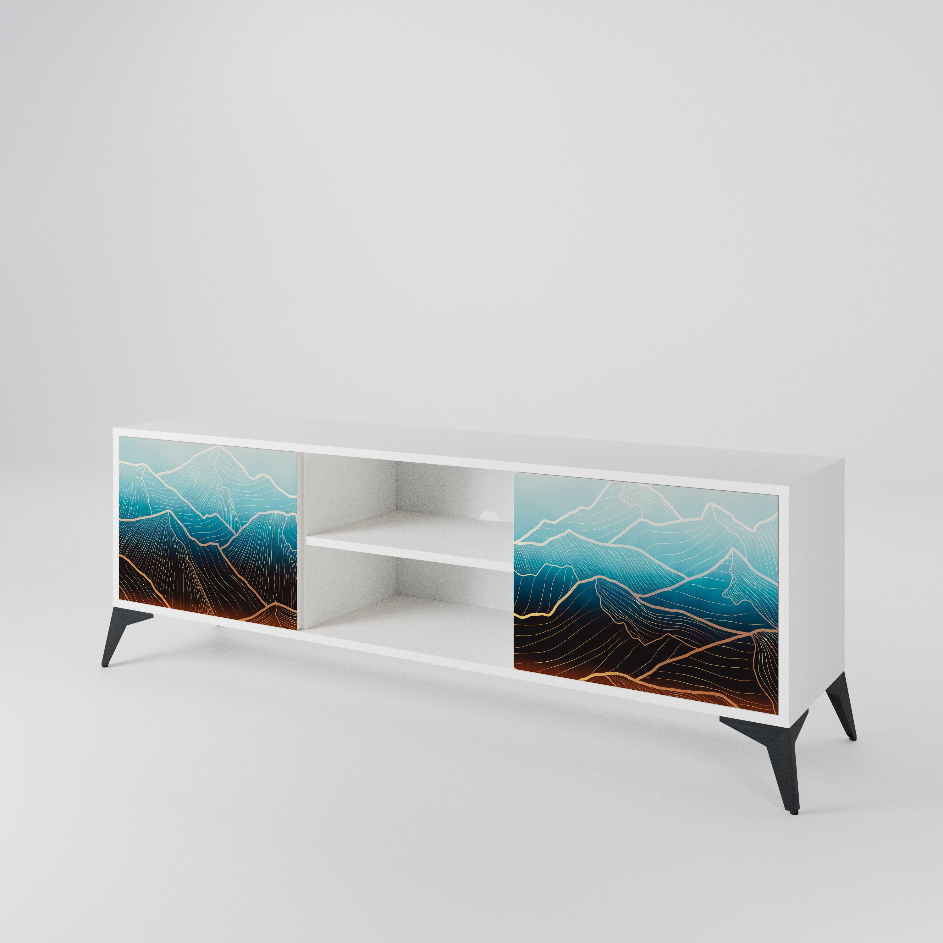 LUNAR SECRETS 2-Door TV Cabinet