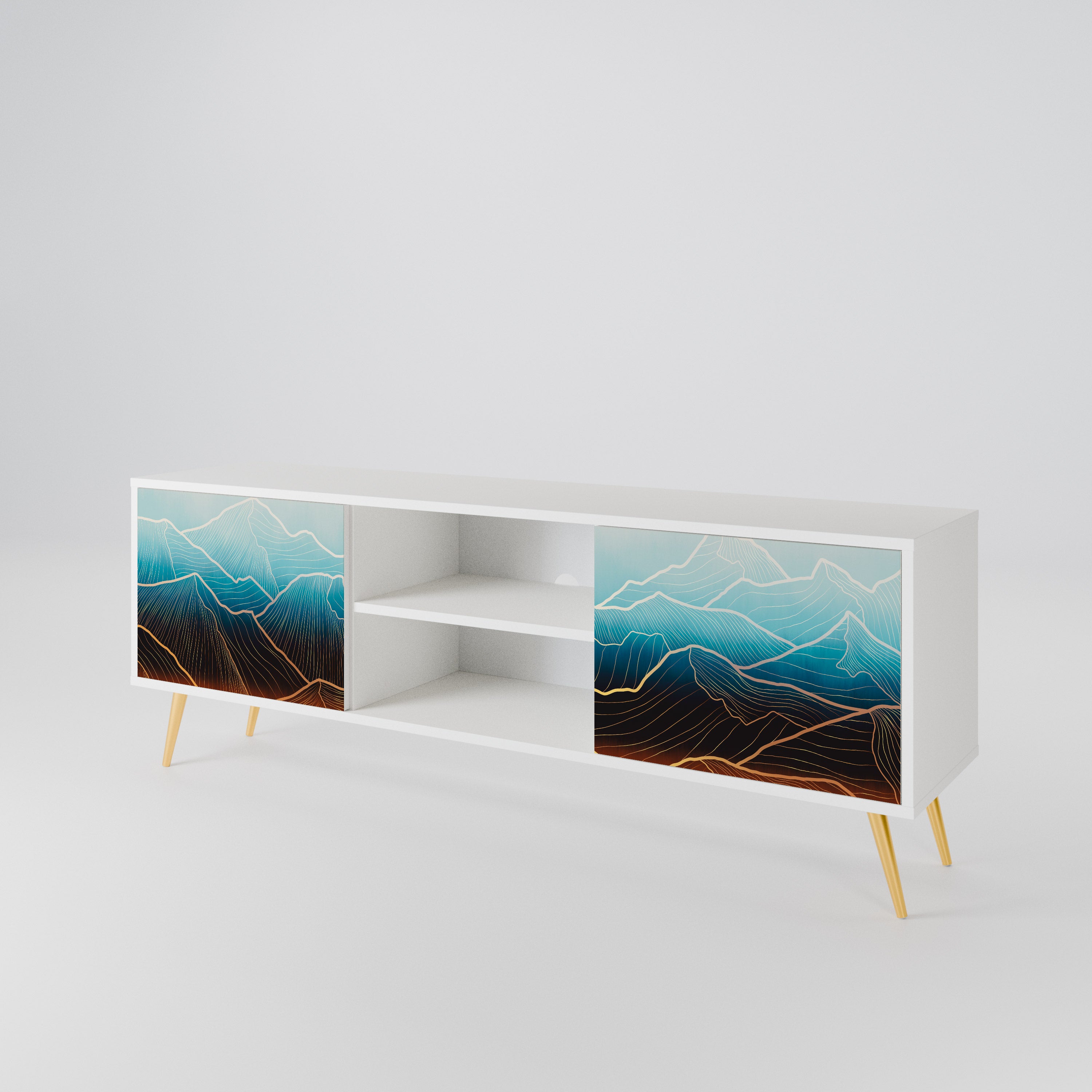 LUNAR SECRETS 2-Door TV Cabinet