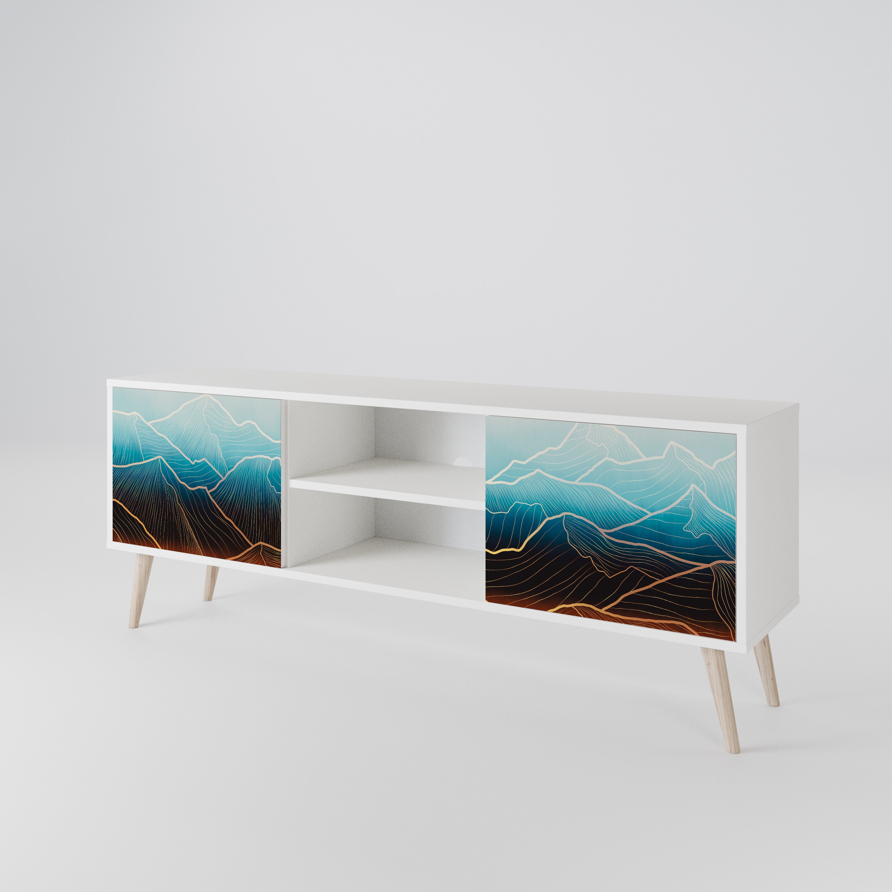LUNAR SECRETS 2-Door TV Cabinet