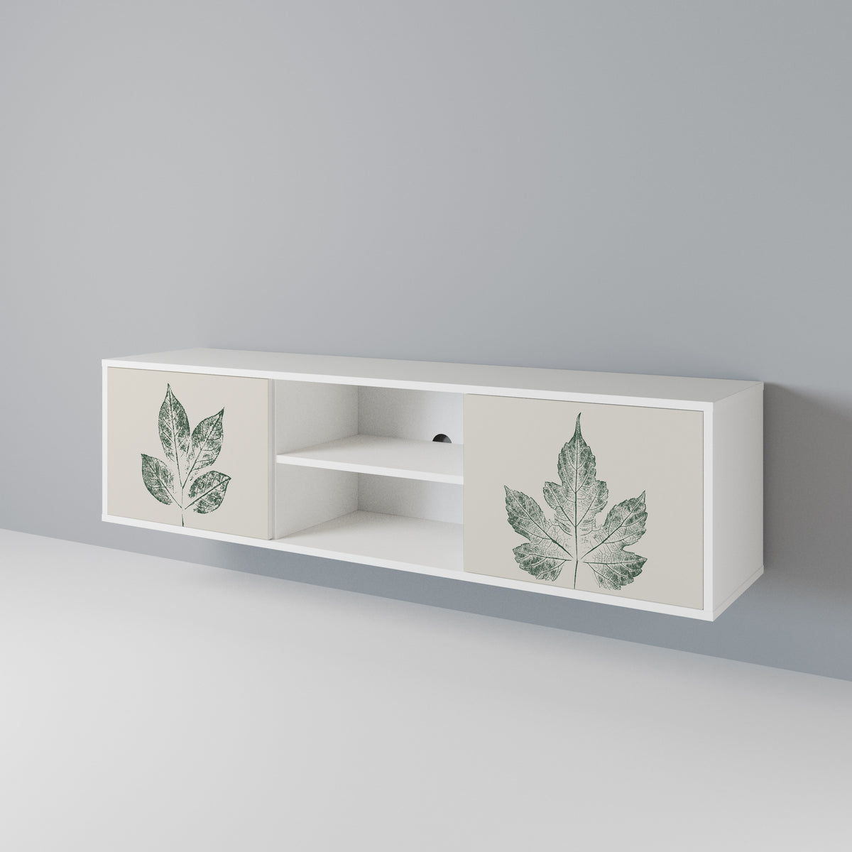 GREEN LEAFY STAMPS 2-türiges TV-Lowboard