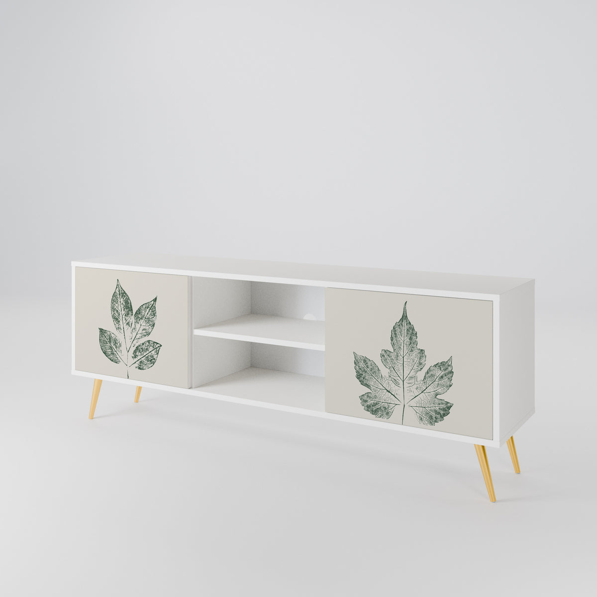 GREEN LEAFY STAMPS 2-türiges TV-Lowboard