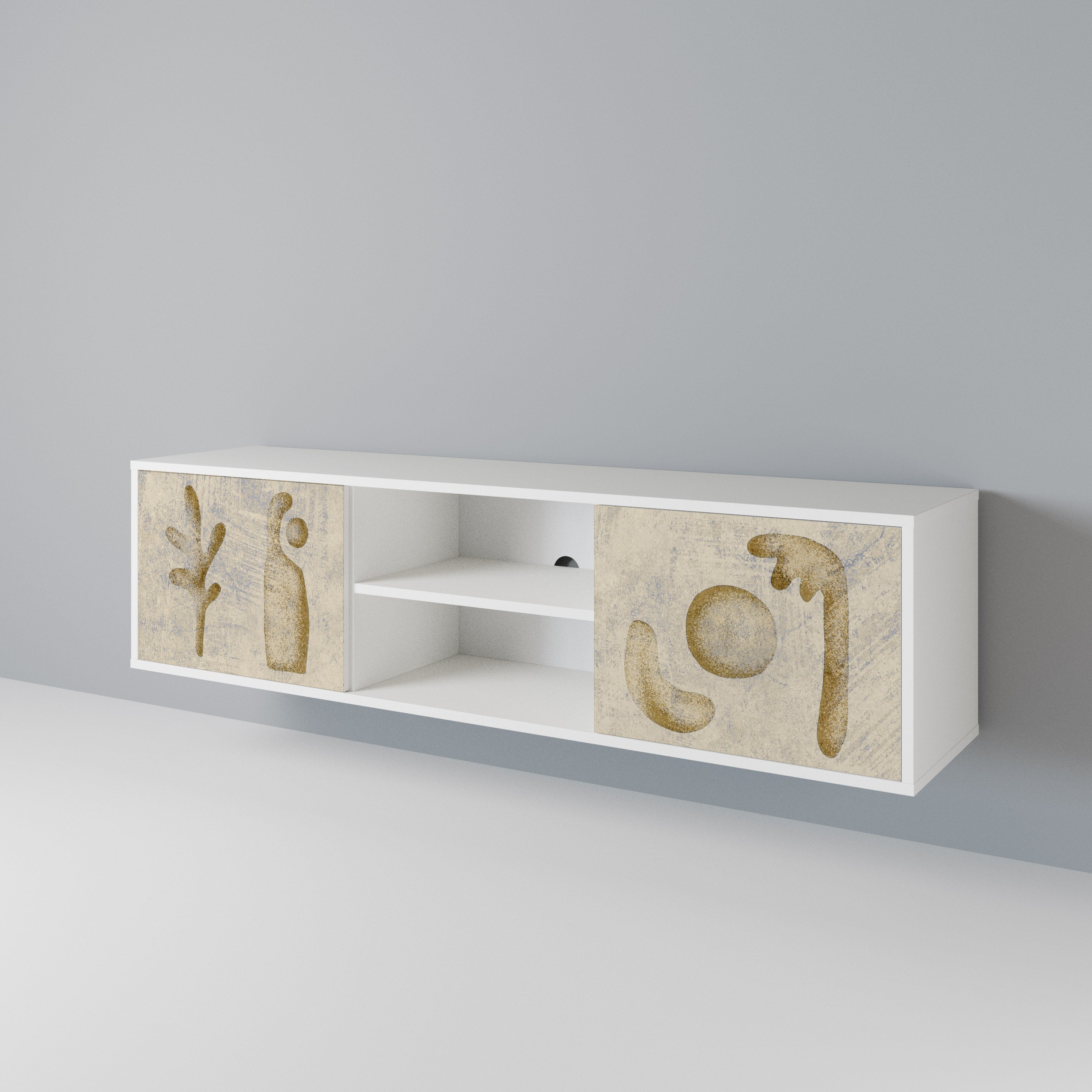 SAND SCULPTURES 2-Door TV Cabinet