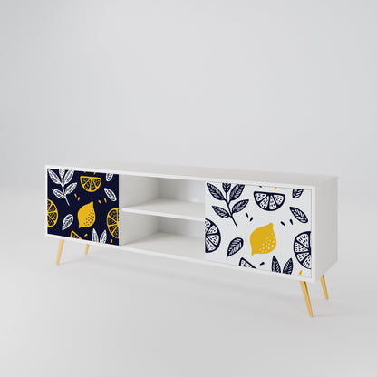CITRUS BLACK AND WHITE 2-türiges TV-Lowboard