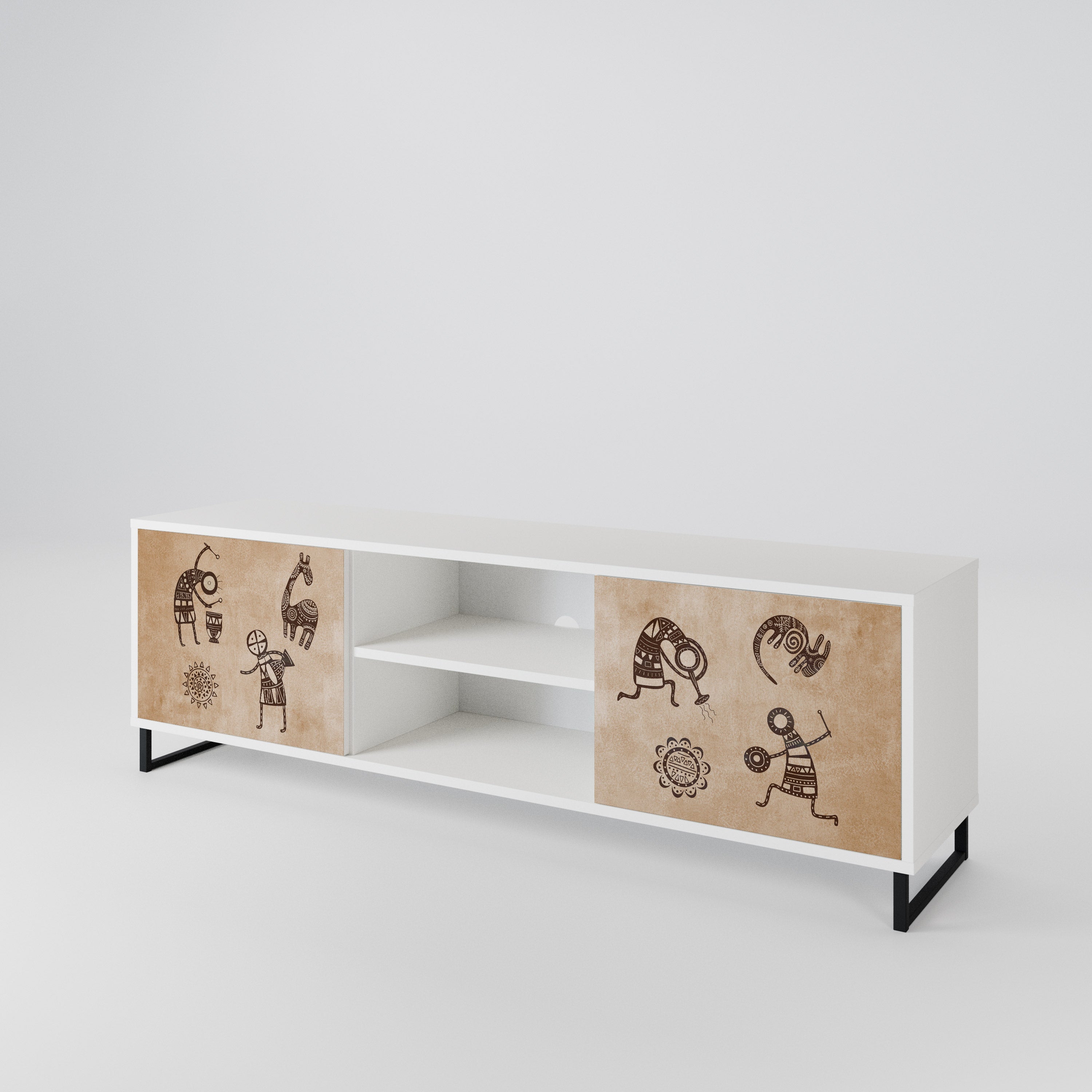 AFRICAN STYLE 2-türiges TV-Lowboard