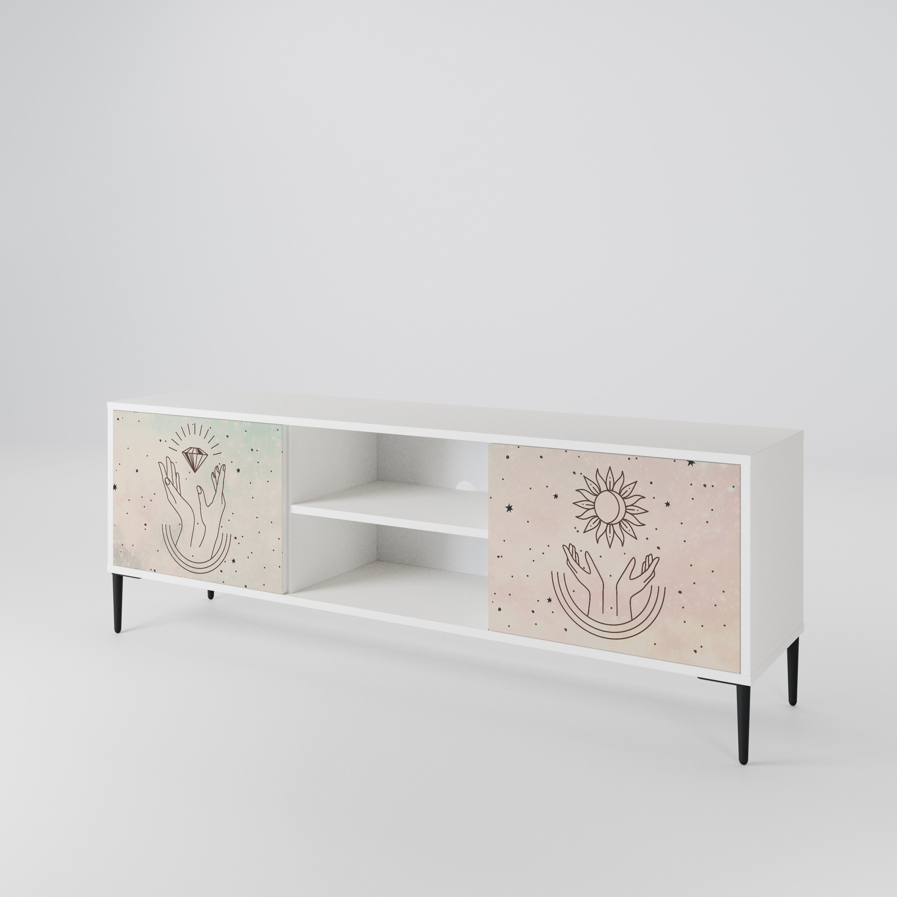 DELICATE BEAUTY 2-türiges TV-Lowboard