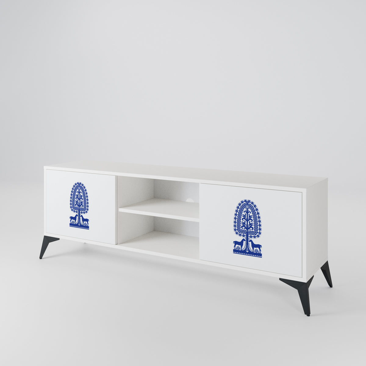 POLISH FOLK ART 2-türiges TV-Lowboard