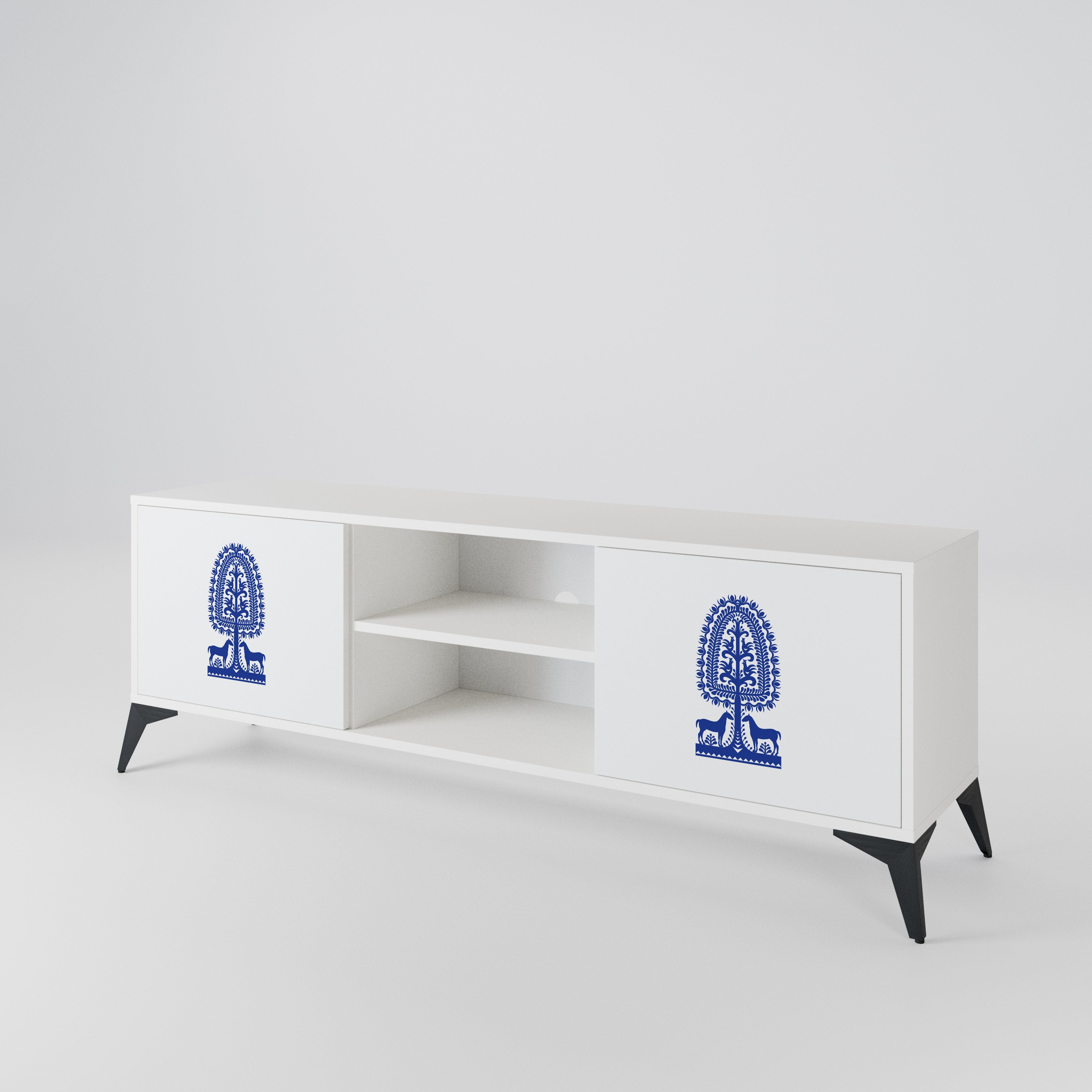 POLISH FOLK ART 2-türiges TV-Lowboard