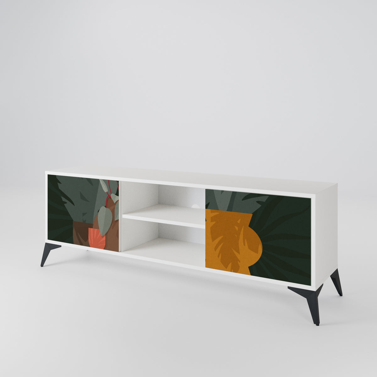 TROPICAL COMPOSITION 2-türiges TV-Lowboard