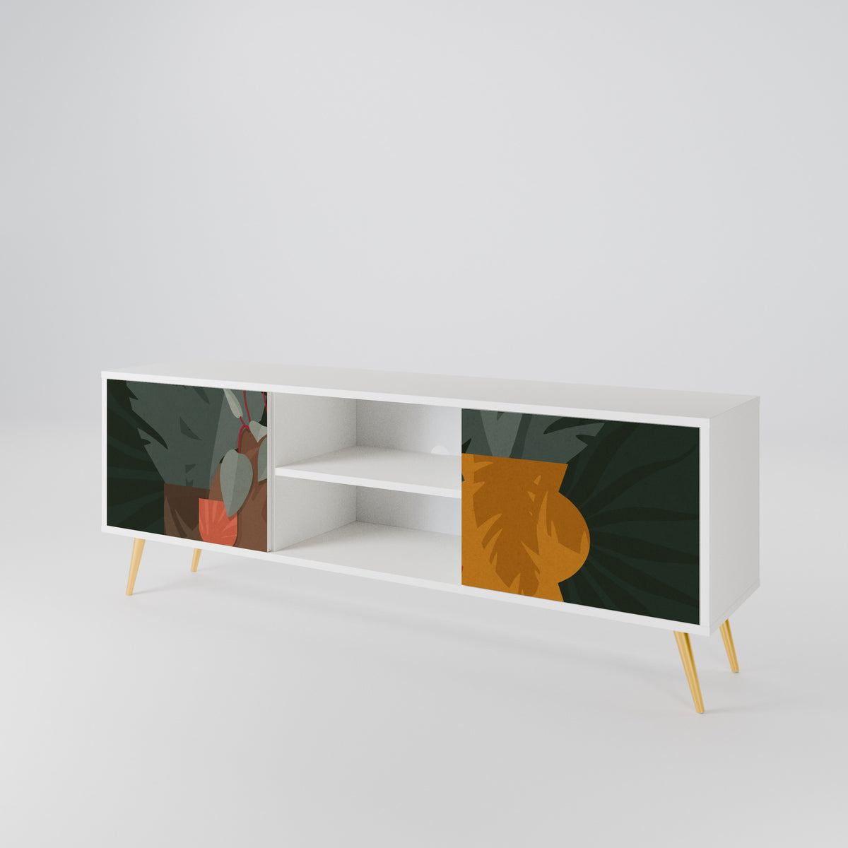 TROPICAL COMPOSITION 2-türiges TV-Lowboard