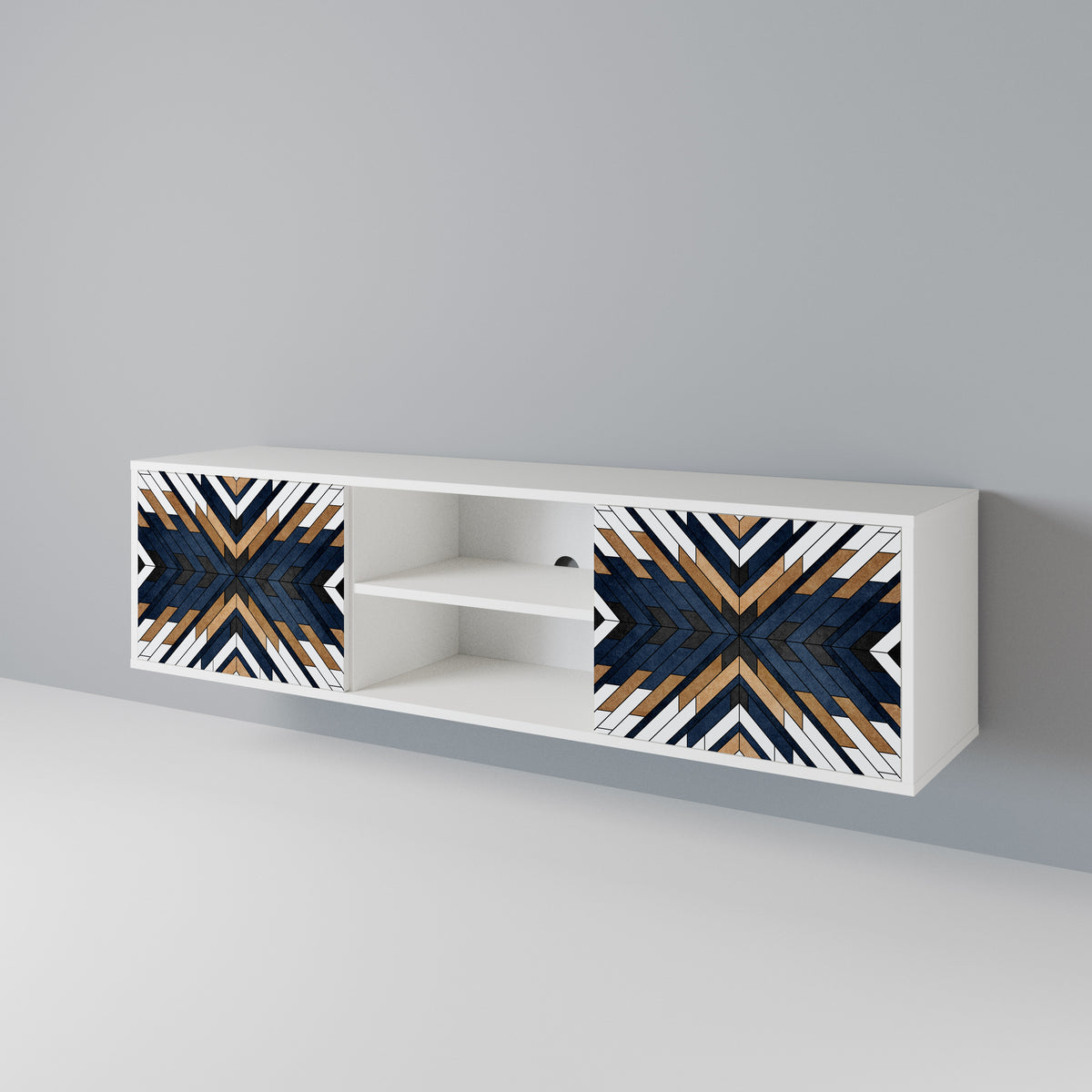 ARTFUL GEOMETRY 2-türiges TV-Lowboard