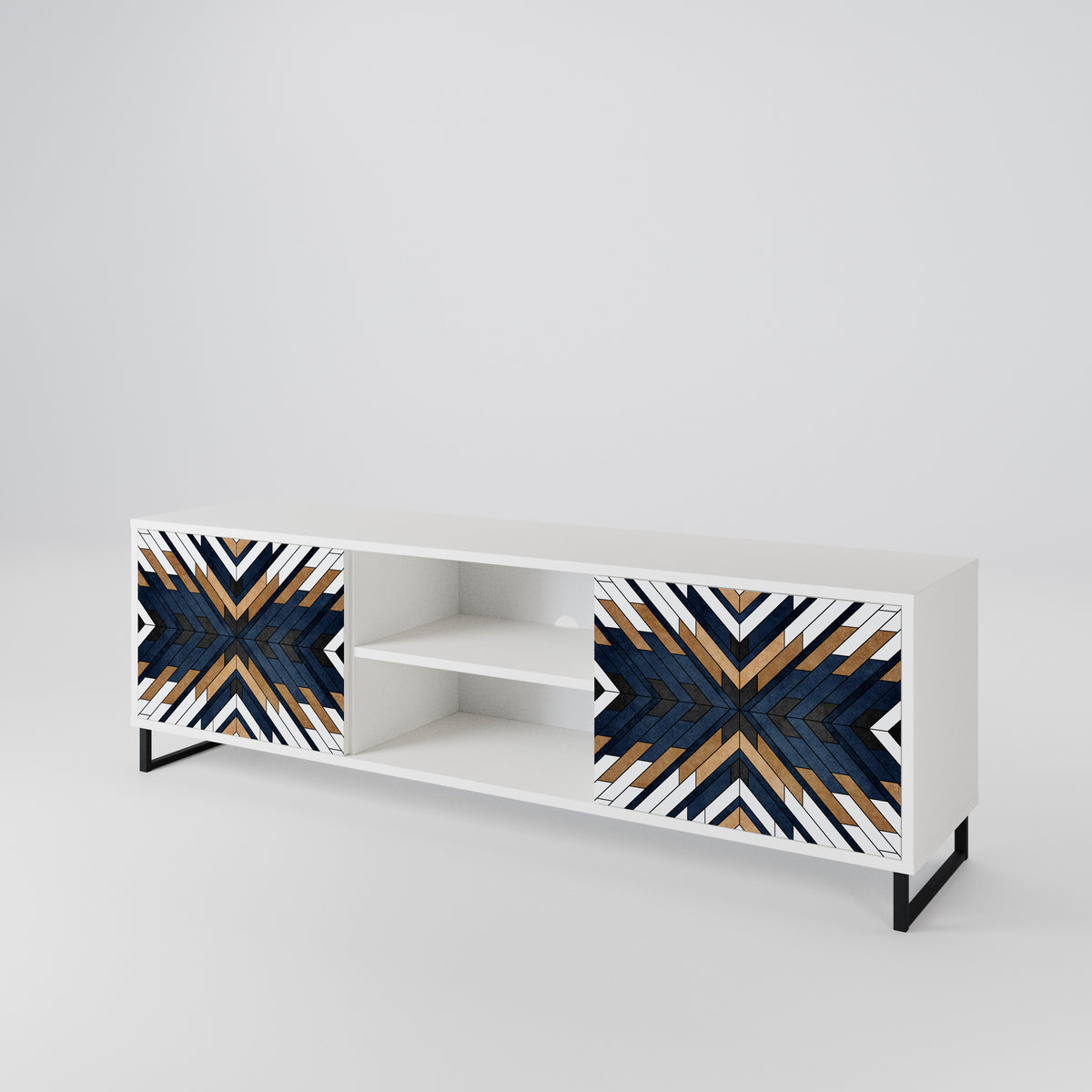 ARTFUL GEOMETRY 2-türiges TV-Lowboard
