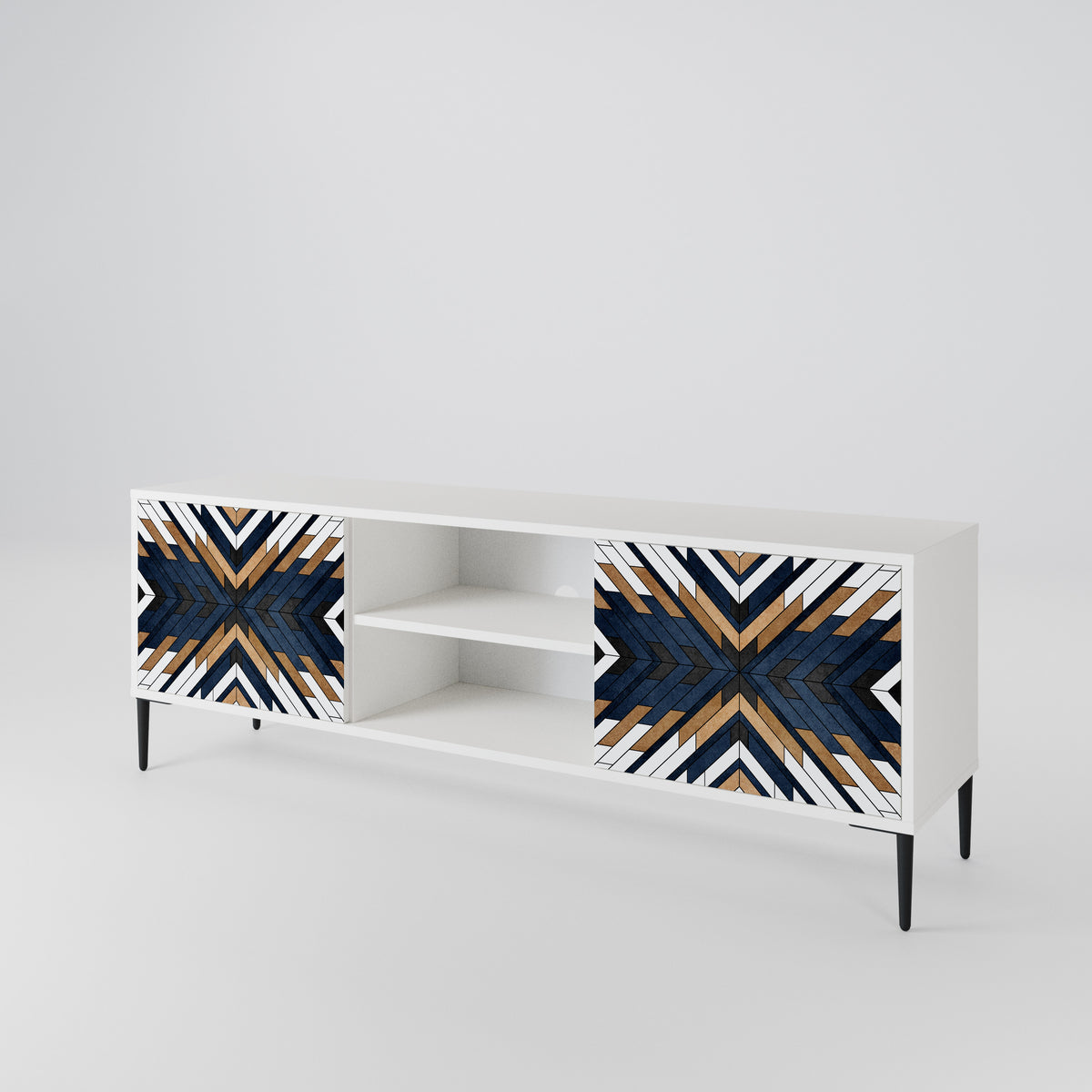 ARTFUL GEOMETRY 2-türiges TV-Lowboard