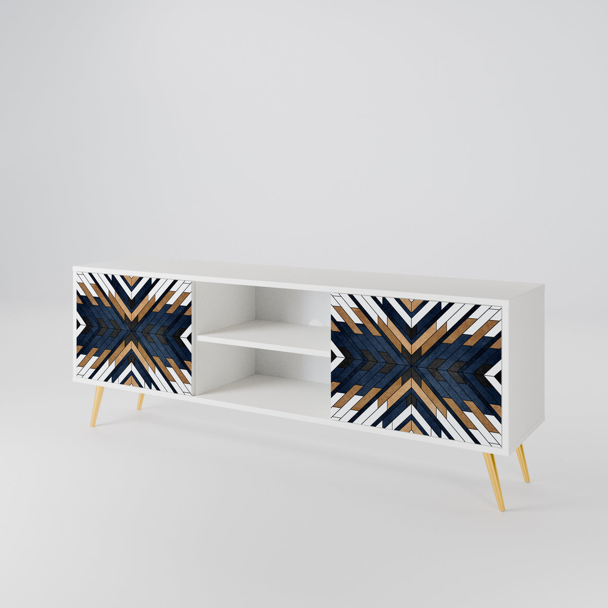 ARTFUL GEOMETRY 2-türiges TV-Lowboard