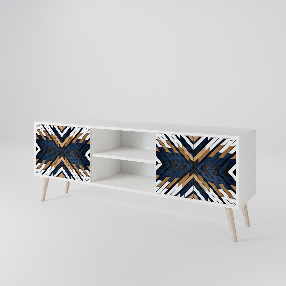 ARTFUL GEOMETRY 2-türiges TV-Lowboard
