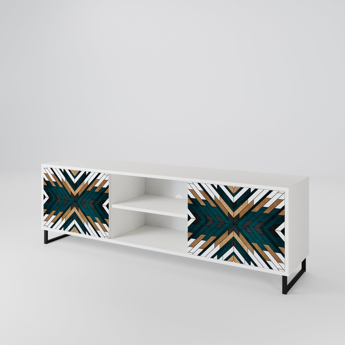 ARTISTIC GEOMETRY 2-türiges TV-Lowboard