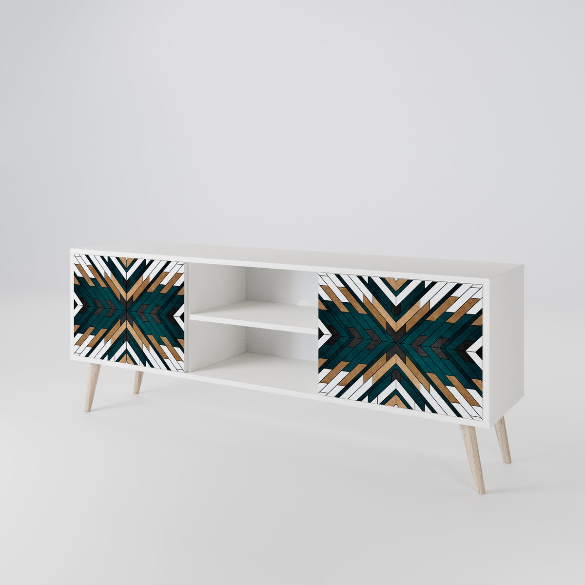 ARTISTIC GEOMETRY 2-türiges TV-Lowboard